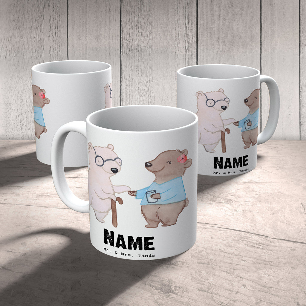 Personalisierte Tasse Altenpflegerin mit Herz Personalisierte Tasse, Namenstasse, Wunschname, Personalisiert, Tasse, Namen, Drucken, Tasse mit Namen, Beruf, Ausbildung, Jubiläum, Abschied, Rente, Kollege, Kollegin, Geschenk, Schenken, Arbeitskollege, Mitarbeiter, Firma, Danke, Dankeschön, Altenpflegerin, Pflegerin, Altenheim Eröffnung