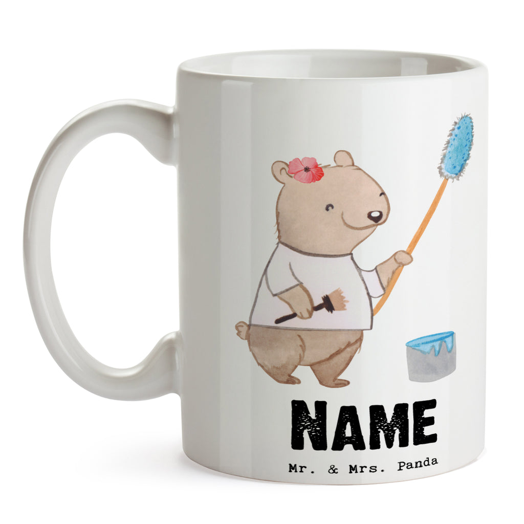 Personalisierte Tasse Malerin mit Herz Personalisierte Tasse, Namenstasse, Wunschname, Personalisiert, Tasse, Namen, Drucken, Tasse mit Namen, Beruf, Ausbildung, Jubiläum, Abschied, Rente, Kollege, Kollegin, Geschenk, Schenken, Arbeitskollege, Mitarbeiter, Firma, Danke, Dankeschön, Maler, Malermeisterin, Gesellenprüfung, Meisterprüfung, Malerbetrieb
