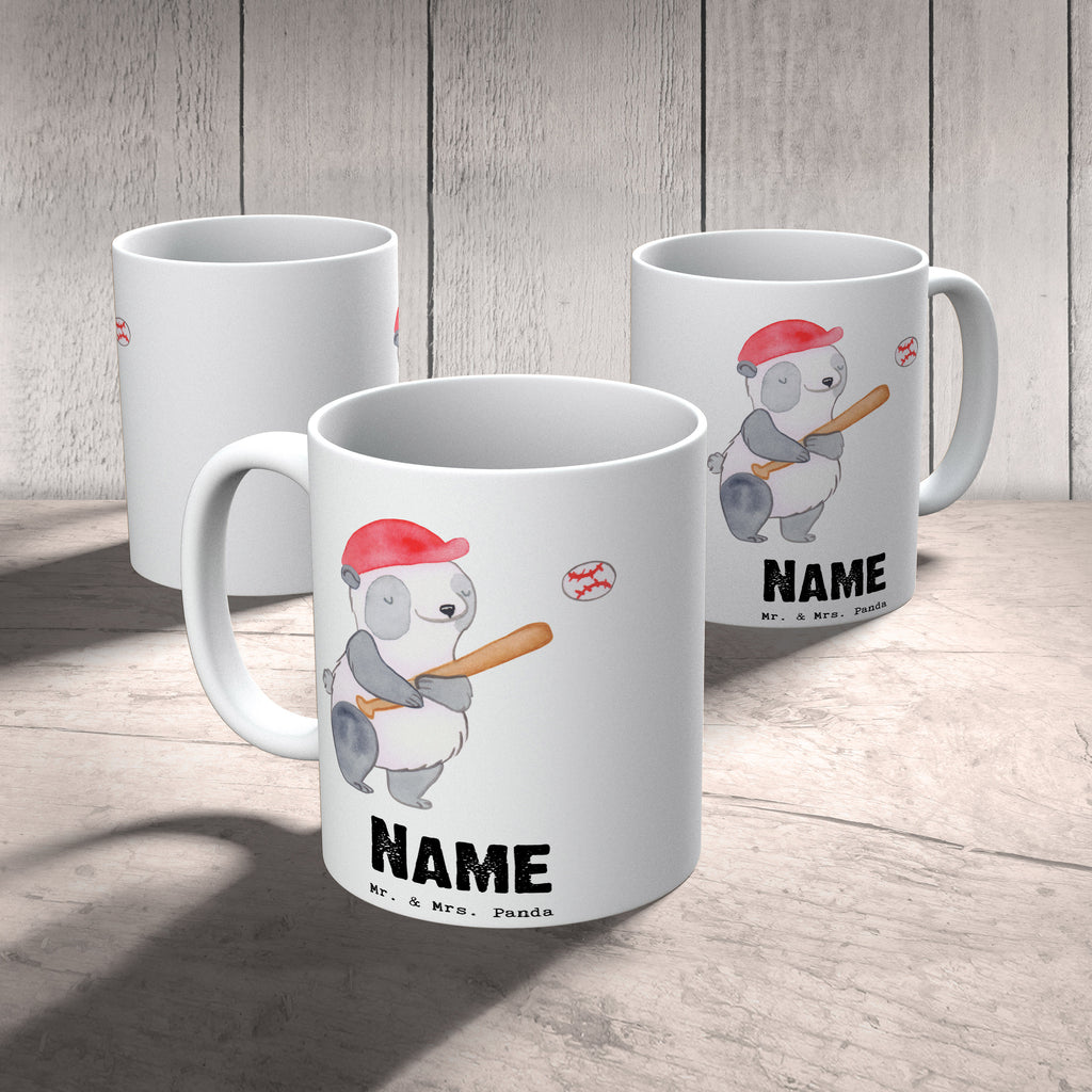 Personalisierte Tasse Panda Baseball spielen Tage Personalisierte Tasse, Namenstasse, Wunschname, Personalisiert, Tasse, Namen, Drucken, Tasse mit Namen, Geschenk, Sport, Sportart, Hobby, Schenken, Danke, Dankeschön, Auszeichnung, Gewinn, Sportler, Baseball spielen, Baseball Spielen, Baseball Match, Ballsport, Baseballplatz, Baseballverein
