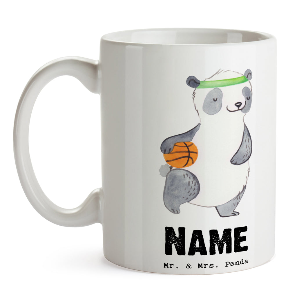 Personalisierte Tasse Panda Basketball Tage Personalisierte Tasse, Namenstasse, Wunschname, Personalisiert, Tasse, Namen, Drucken, Tasse mit Namen, Geschenk, Sport, Sportart, Hobby, Schenken, Danke, Dankeschön, Auszeichnung, Gewinn, Sportler, Basketball, Basketball Verein, Basketball Verband, Basketballplatz