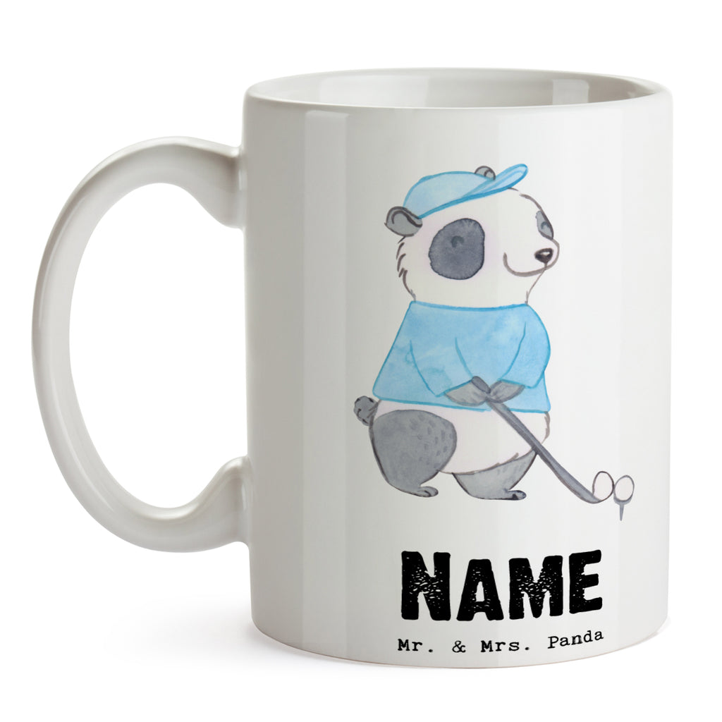 Personalisierte Tasse Panda Golfen Tage Personalisierte Tasse, Namenstasse, Wunschname, Personalisiert, Tasse, Namen, Drucken, Tasse mit Namen, Geschenk, Sport, Sportart, Hobby, Schenken, Danke, Dankeschön, Auszeichnung, Gewinn, Sportler, Golfen, Golf spielen, Golfplatz, Golfturnier, Golf Verein