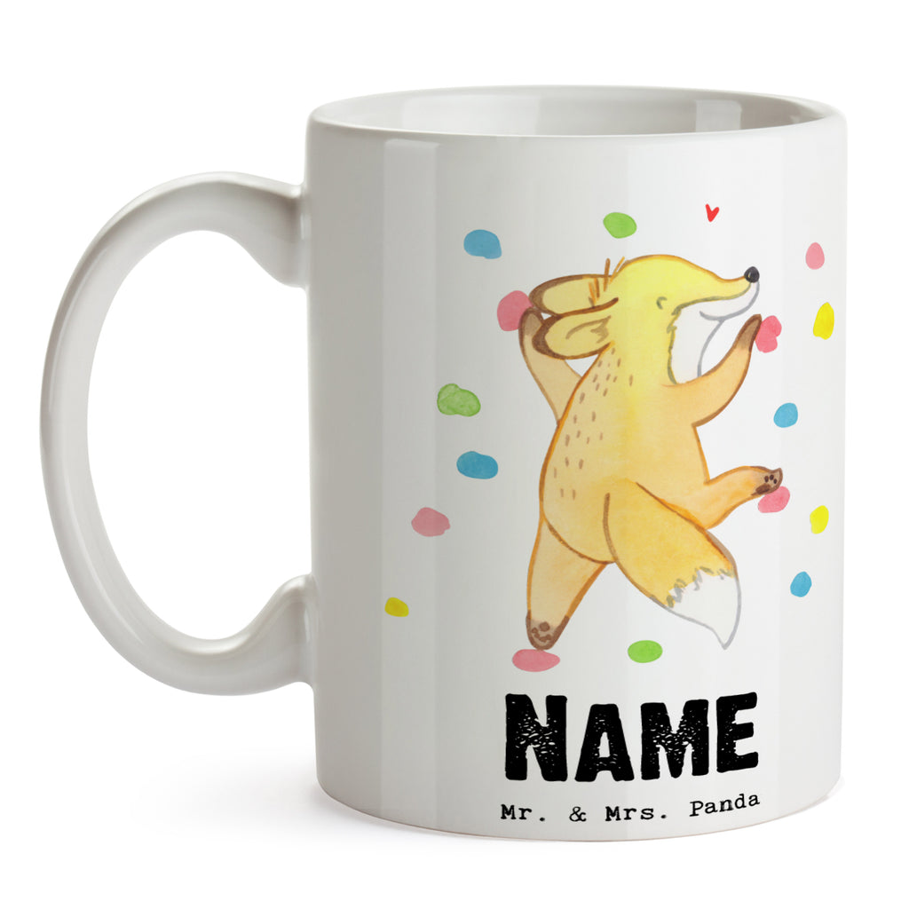 Personalisierte Tasse Fuchs Bouldern Tage Personalisierte Tasse, Namenstasse, Wunschname, Personalisiert, Tasse, Namen, Drucken, Tasse mit Namen, Geschenk, Sport, Sportart, Hobby, Schenken, Danke, Dankeschön, Auszeichnung, Gewinn, Sportler, bouldern, Klettern, Kletterhalle, Boulderhalle