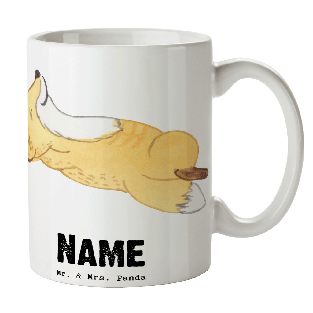 Personalisierte Tasse Fuchs Crunches Tage Personalisierte Tasse, Namenstasse, Wunschname, Personalisiert, Tasse, Namen, Drucken, Tasse mit Namen, Geschenk, Sport, Sportart, Hobby, Schenken, Danke, Dankeschön, Auszeichnung, Gewinn, Sportler, Crunches, Fitness, Bauchpressen, Fitnessstudio