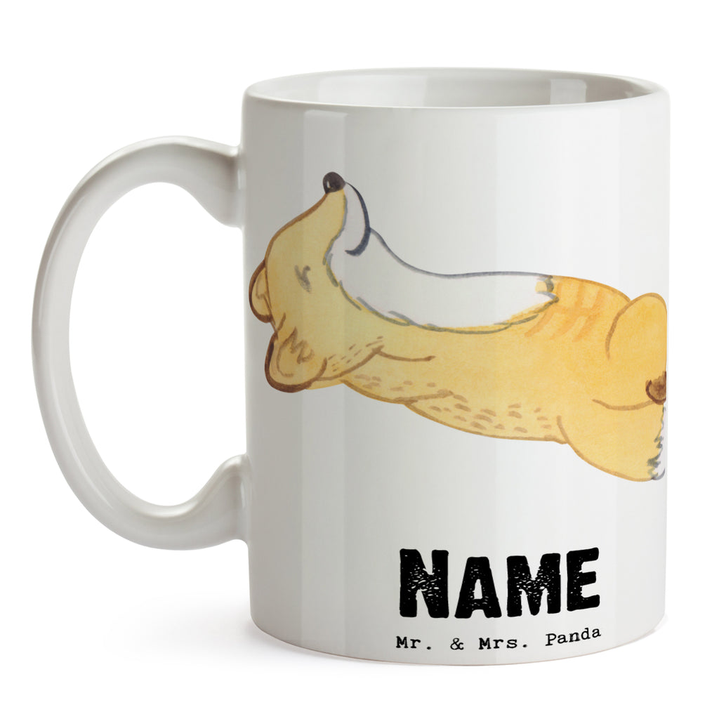 Personalisierte Tasse Fuchs Crunches Tage Personalisierte Tasse, Namenstasse, Wunschname, Personalisiert, Tasse, Namen, Drucken, Tasse mit Namen, Geschenk, Sport, Sportart, Hobby, Schenken, Danke, Dankeschön, Auszeichnung, Gewinn, Sportler, Crunches, Fitness, Bauchpressen, Fitnessstudio