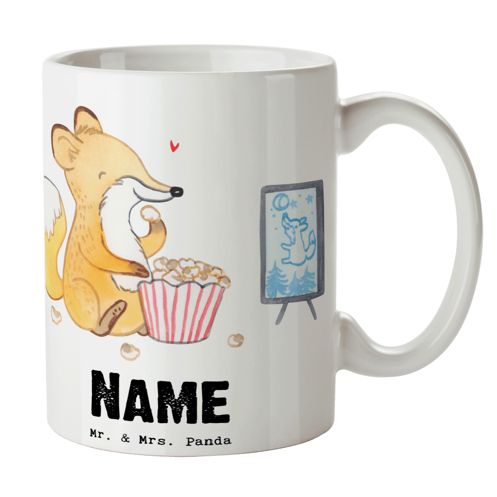 Personalisierte Tasse Fuchs Filme gucken Tage Personalisierte Tasse, Namenstasse, Wunschname, Personalisiert, Tasse, Namen, Drucken, Tasse mit Namen, Geschenk, Sport, Sportart, Hobby, Schenken, Danke, Dankeschön, Auszeichnung, Gewinn, Sportler, Filmabend, Filme gucken, TV, Fernsehen, Kino