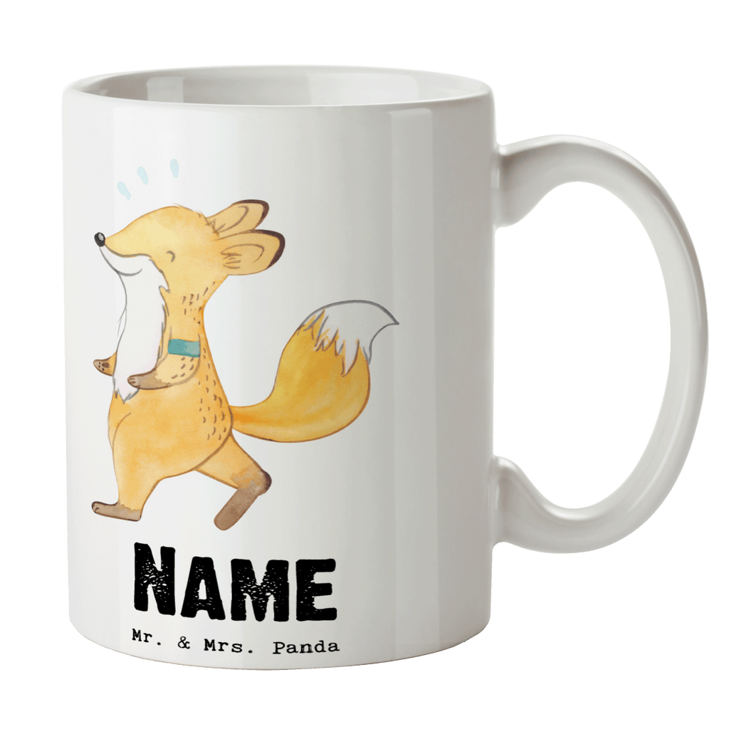 Personalisierte Tasse Fuchs Joggen Tage Personalisierte Tasse, Namenstasse, Wunschname, Personalisiert, Tasse, Namen, Drucken, Tasse mit Namen, Geschenk, Sport, Sportart, Hobby, Schenken, Danke, Dankeschön, Auszeichnung, Gewinn, Sportler, Joggen, Dauerlauf, Laufsport, Laufen