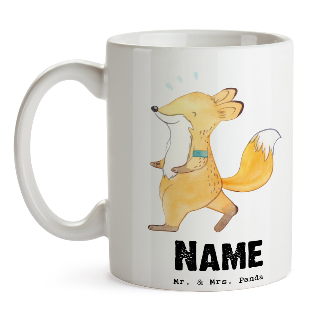 Personalisierte Tasse Fuchs Joggen Tage Personalisierte Tasse, Namenstasse, Wunschname, Personalisiert, Tasse, Namen, Drucken, Tasse mit Namen, Geschenk, Sport, Sportart, Hobby, Schenken, Danke, Dankeschön, Auszeichnung, Gewinn, Sportler, Joggen, Dauerlauf, Laufsport, Laufen