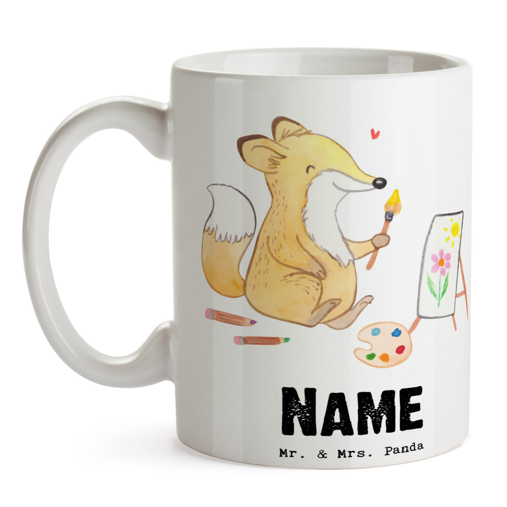 Personalisierte Tasse Fuchs  Malen Tage Personalisierte Tasse, Namenstasse, Wunschname, Personalisiert, Tasse, Namen, Drucken, Tasse mit Namen, Geschenk, Sport, Sportart, Hobby, Schenken, Danke, Dankeschön, Auszeichnung, Gewinn, Sportler, Malen, Zeichnen, Hobbyzeichner, Künstler, Künstlerin