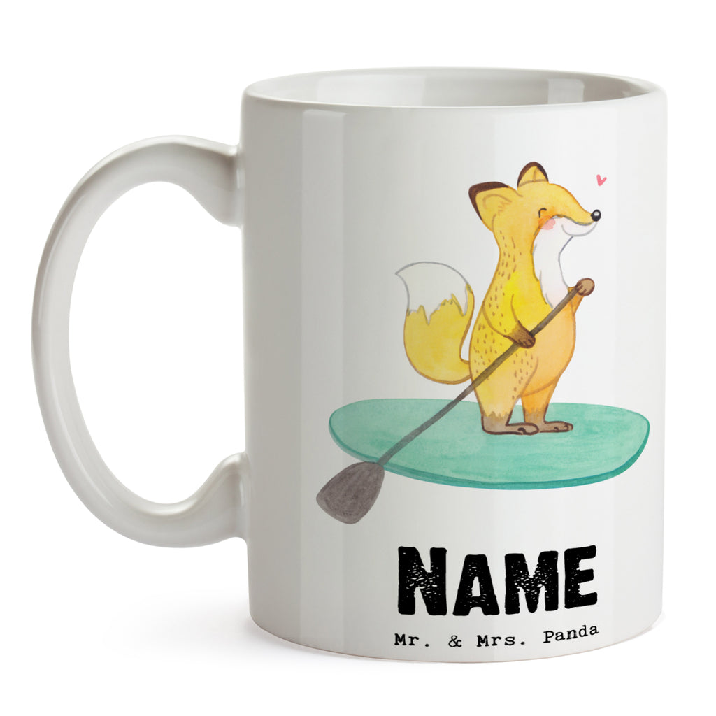 Personalisierte Tasse Fuchs Stand Up Paddling Tage Personalisierte Tasse, Namenstasse, Wunschname, Personalisiert, Tasse, Namen, Drucken, Tasse mit Namen, Geschenk, Sport, Sportart, Hobby, Schenken, Danke, Dankeschön, Auszeichnung, Gewinn, Sportler, Stand Up Paddling, Paddle Boarding, SUB, subben, Stand up paddle