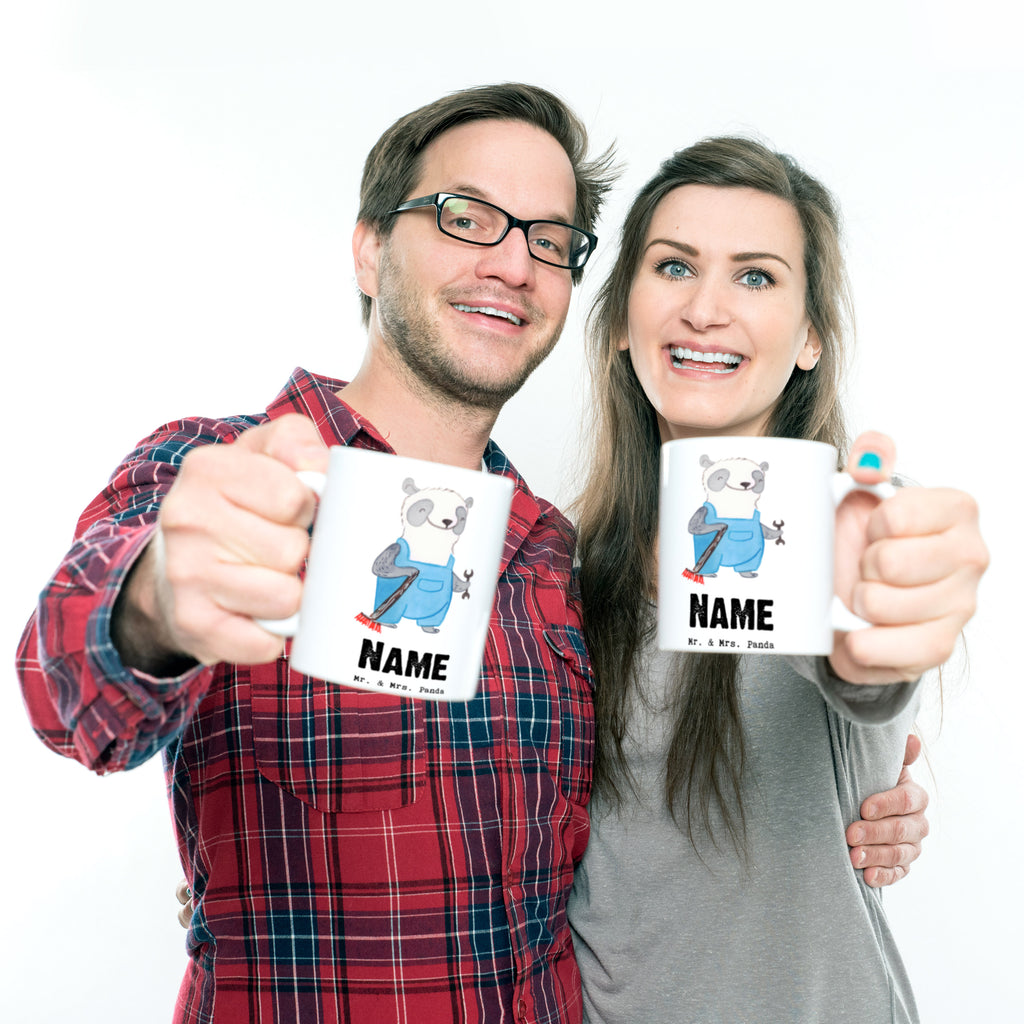 Personalisierte Tasse Hausmeister mit Herz Personalisierte Tasse, Namenstasse, Wunschname, Personalisiert, Tasse, Namen, Drucken, Tasse mit Namen, Beruf, Ausbildung, Jubiläum, Abschied, Rente, Kollege, Kollegin, Geschenk, Schenken, Arbeitskollege, Mitarbeiter, Firma, Danke, Dankeschön, Hausmeister, Concierge, Hausverwalter, Facility Manager
