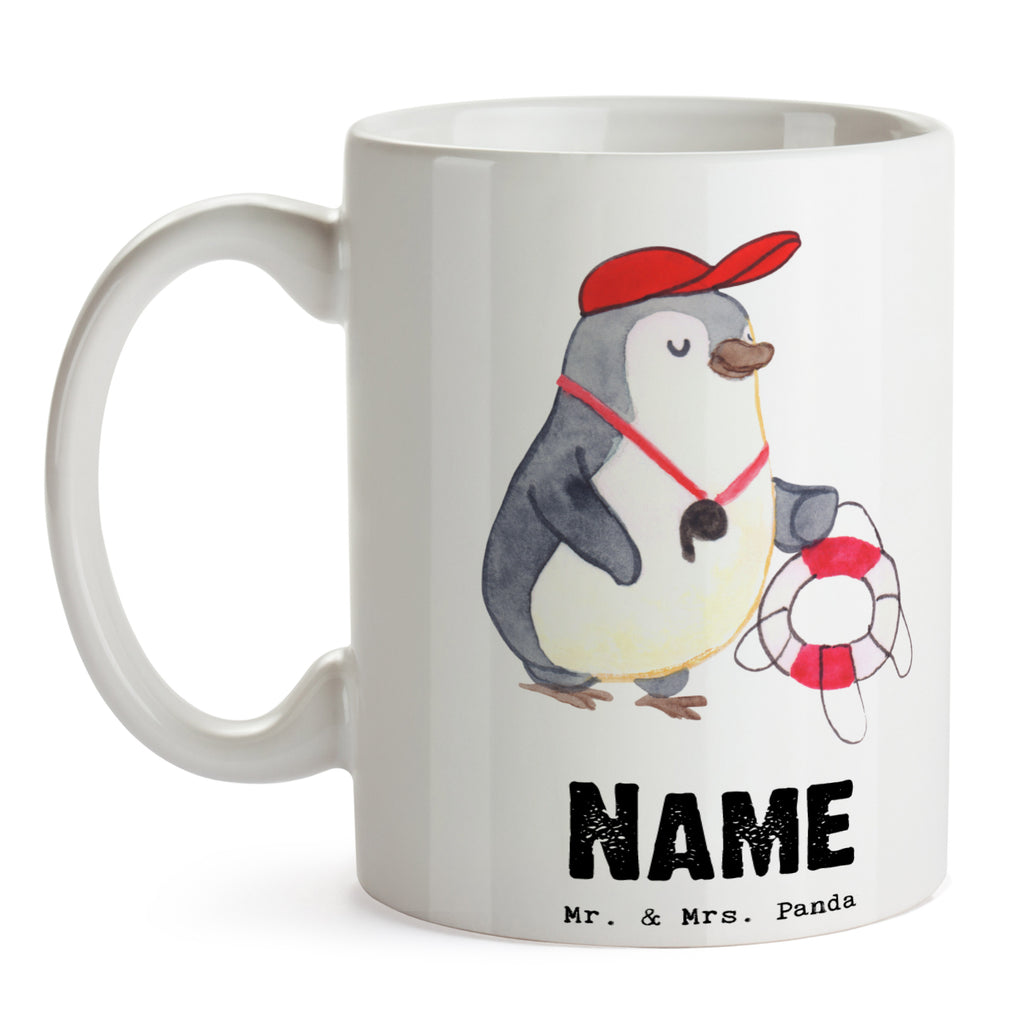 Personalisierte Tasse Bademeister mit Herz Personalisierte Tasse, Namenstasse, Wunschname, Personalisiert, Tasse, Namen, Drucken, Tasse mit Namen, Beruf, Ausbildung, Jubiläum, Abschied, Rente, Kollege, Kollegin, Geschenk, Schenken, Arbeitskollege, Mitarbeiter, Firma, Danke, Dankeschön, Bademeister, Rettungsschwimmer, Schwimmmeister, Schwimmbad, Freibad, Badeanstalt, Schwimmverein, Schwimmschule