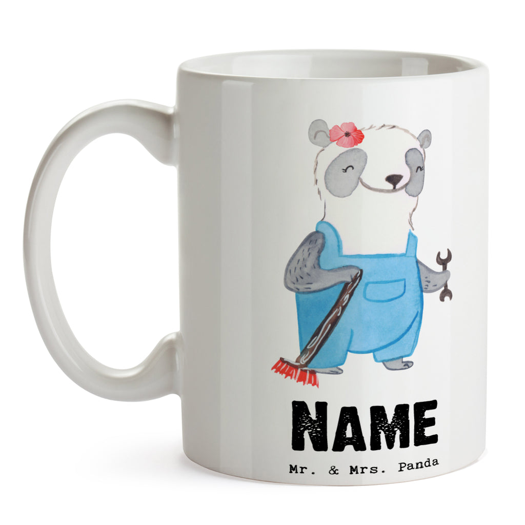 Personalisierte Tasse Hausmeisterin mit Herz Personalisierte Tasse, Namenstasse, Wunschname, Personalisiert, Tasse, Namen, Drucken, Tasse mit Namen, Beruf, Ausbildung, Jubiläum, Abschied, Rente, Kollege, Kollegin, Geschenk, Schenken, Arbeitskollege, Mitarbeiter, Firma, Danke, Dankeschön, Hausmeisterin, Concierge, Hausverwalterin, Facility Manager