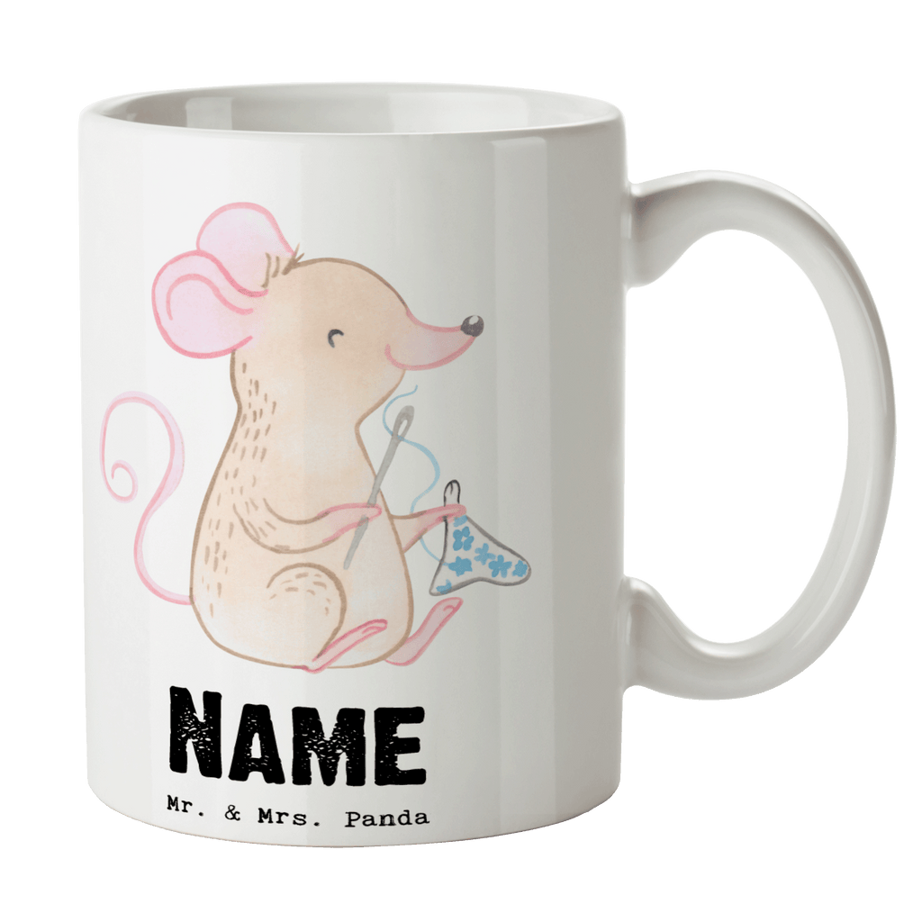 Personalisierte Tasse Maus Nähen Tage Personalisierte Tasse, Namenstasse, Wunschname, Personalisiert, Tasse, Namen, Drucken, Tasse mit Namen, Geschenk, Sport, Sportart, Hobby, Schenken, Danke, Dankeschön, Auszeichnung, Gewinn, Sportler, Nähen, kreatives Hobby, Nähkurs, Nähmaschine, DIY
