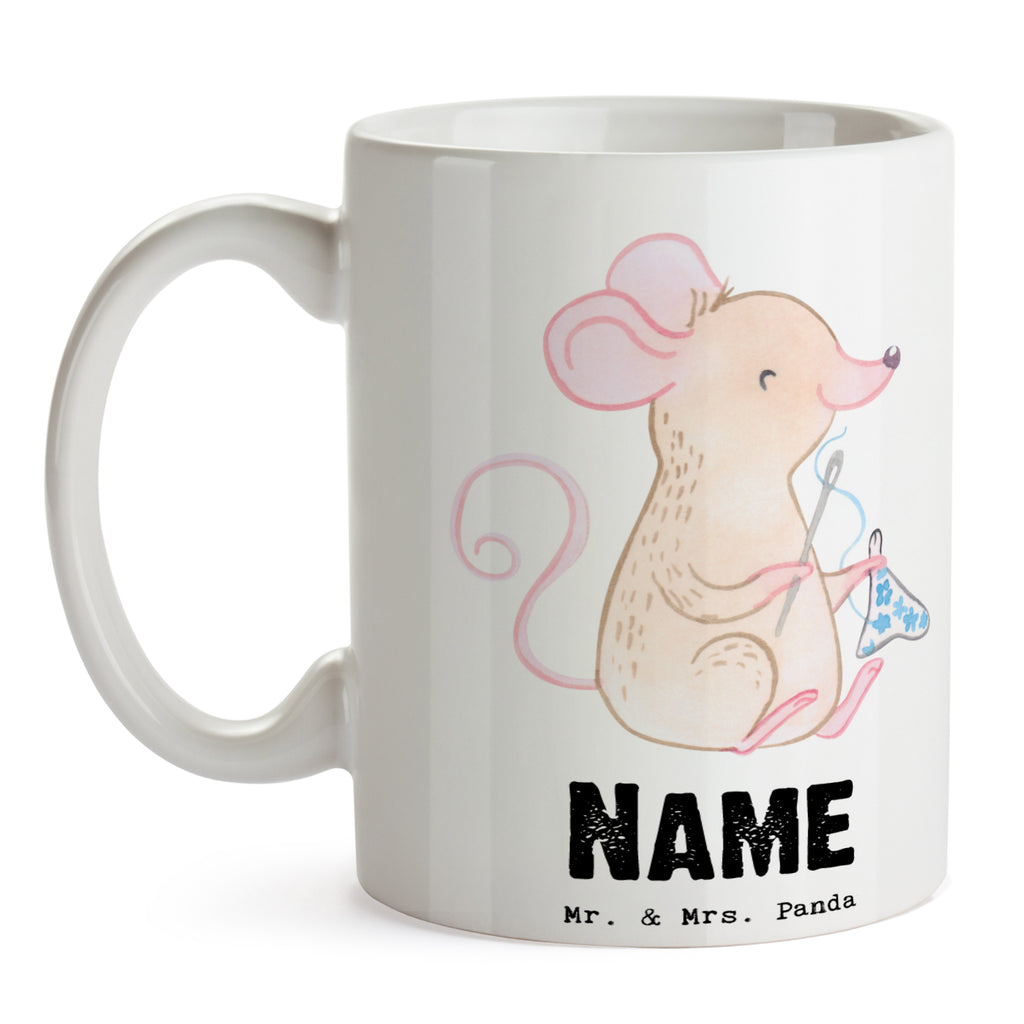 Personalisierte Tasse Maus Nähen Tage Personalisierte Tasse, Namenstasse, Wunschname, Personalisiert, Tasse, Namen, Drucken, Tasse mit Namen, Geschenk, Sport, Sportart, Hobby, Schenken, Danke, Dankeschön, Auszeichnung, Gewinn, Sportler, Nähen, kreatives Hobby, Nähkurs, Nähmaschine, DIY