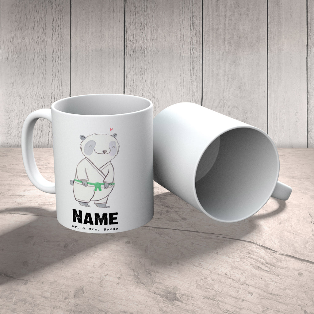 Personalisierte Tasse Panda Jiu Jitsu Tage Personalisierte Tasse, Namenstasse, Wunschname, Personalisiert, Tasse, Namen, Drucken, Tasse mit Namen, Geschenk, Sport, Sportart, Hobby, Schenken, Danke, Dankeschön, Auszeichnung, Gewinn, Sportler, Jiu Jitsu, japanische Kampfkunst, Selbstverteidigung