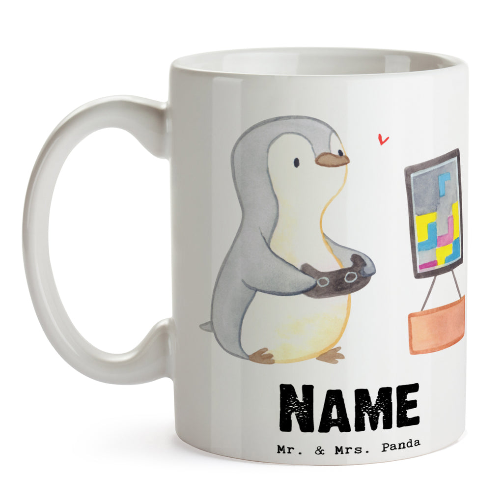 Personalisierte Tasse Pinguin Zocken Tage Personalisierte Tasse, Namenstasse, Wunschname, Personalisiert, Tasse, Namen, Drucken, Tasse mit Namen, Geschenk, Sport, Sportart, Hobby, Schenken, Danke, Dankeschön, Auszeichnung, Gewinn, Sportler, Zocken, Gaming, Videospiele, Videogames
