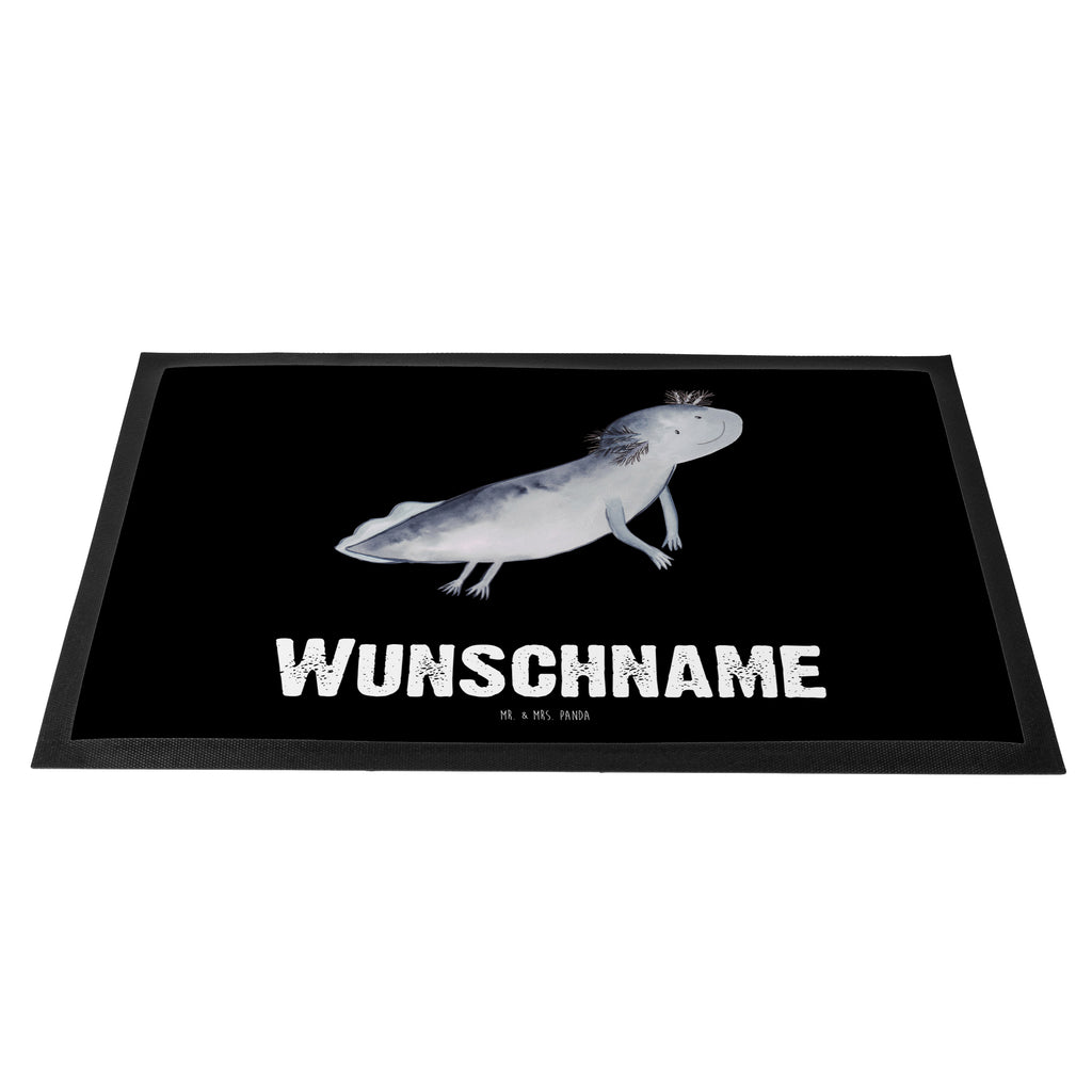 Personalisierte Fußmatte Axolotl schwimmt Personalisierte Fußmatte, Fußmatte mit Namen, Personalisieruung, Personalisiert, Fußmatte bedrucken, Türvorleger mit Namen, Haustürmatte personalisiert, Namensfussmatte, Wunschnamen, Bedrucken, Türvorleger personalisiert, Axolotl, Molch, Axolot, Schwanzlurch, Lurch, Lurche, Problem, Probleme, Lösungen, Motivation