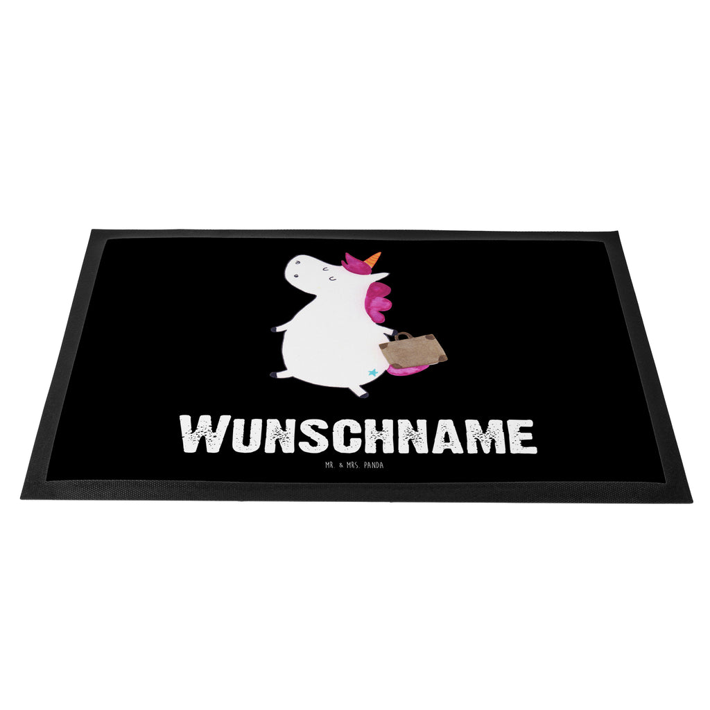 Personalisierte Fußmatte Einhorn Koffer Personalisierte Fußmatte, Fußmatte mit Namen, Personalisieruung, Personalisiert, Fußmatte bedrucken, Türvorleger mit Namen, Haustürmatte personalisiert, Namensfussmatte, Wunschnamen, Bedrucken, Türvorleger personalisiert, Einhorn, Einhörner, Einhorn Deko, Pegasus, Unicorn, unicorn, Koffer, Verreisen, Reise, Gepäck, Abenteuer, Erwachsen, Kind, albern, Spaß, lustig, witzig