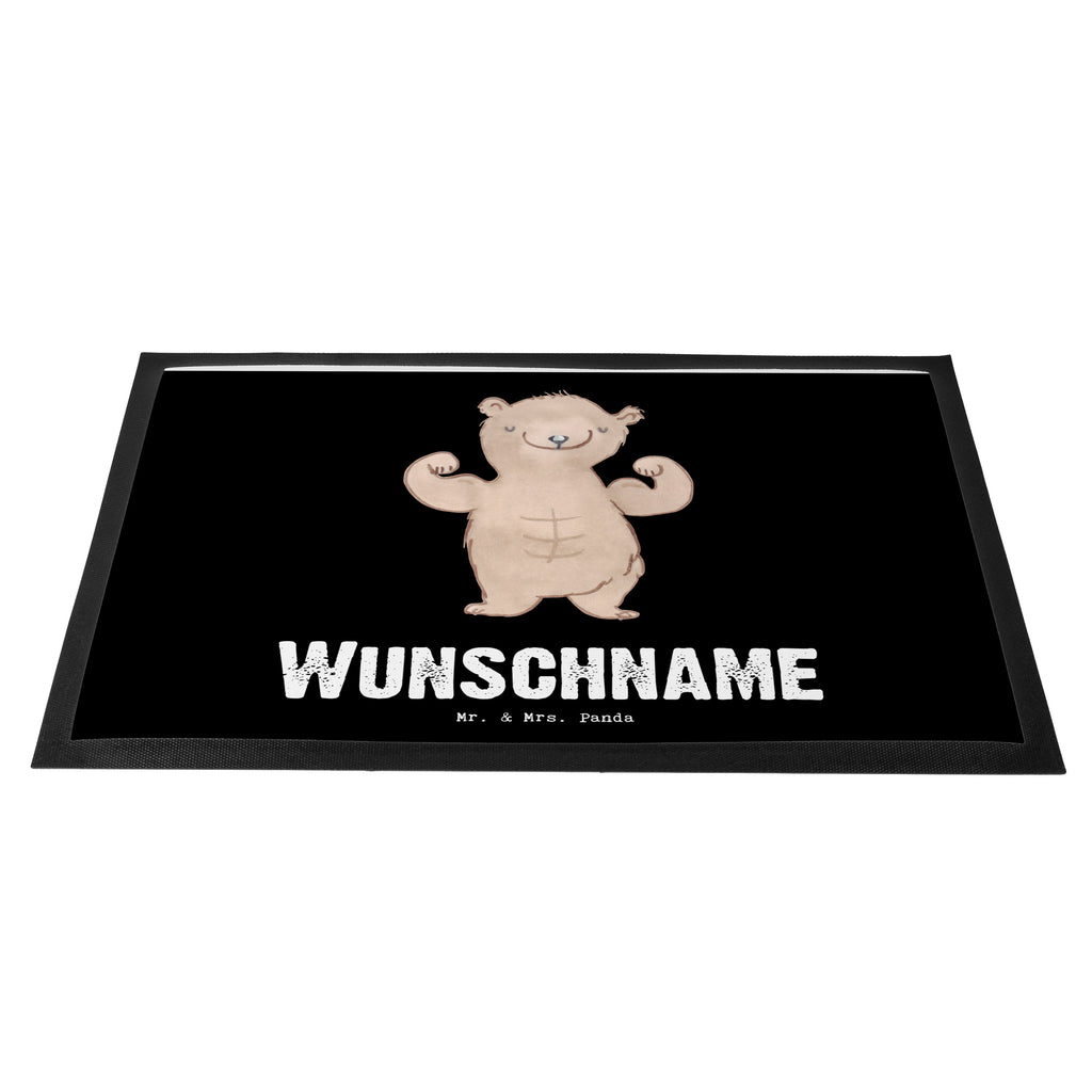 Personalisierte Fußmatte Bär Bodybuilding Tage Personalisierte Fußmatte, Fußmatte mit Namen, Personalisieruung, Personalisiert, Fußmatte bedrucken, Türvorleger mit Namen, Haustürmatte personalisiert, Namensfussmatte, Wunschnamen, Bedrucken, Türvorleger personalisiert, Geschenk, Sport, Sportart, Hobby, Schenken, Danke, Dankeschön, Auszeichnung, Gewinn, Sportler, Bodybuilding, Muskelmasse, Körpergestaltung, Leistungssport