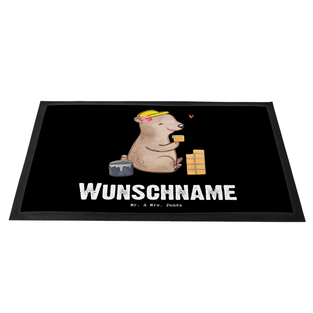 Personalisierte Fußmatte Maurerin mit Herz Personalisierte Fußmatte, Fußmatte mit Namen, Personalisieruung, Personalisiert, Fußmatte bedrucken, Türvorleger mit Namen, Haustürmatte personalisiert, Namensfussmatte, Wunschnamen, Bedrucken, Türvorleger personalisiert, Beruf, Ausbildung, Jubiläum, Abschied, Rente, Kollege, Kollegin, Geschenk, Schenken, Arbeitskollege, Mitarbeiter, Firma, Danke, Dankeschön, Maurerin, Maurermeisterin, Gesellenprüfung, Handwerkerin, Maurerbetrieb