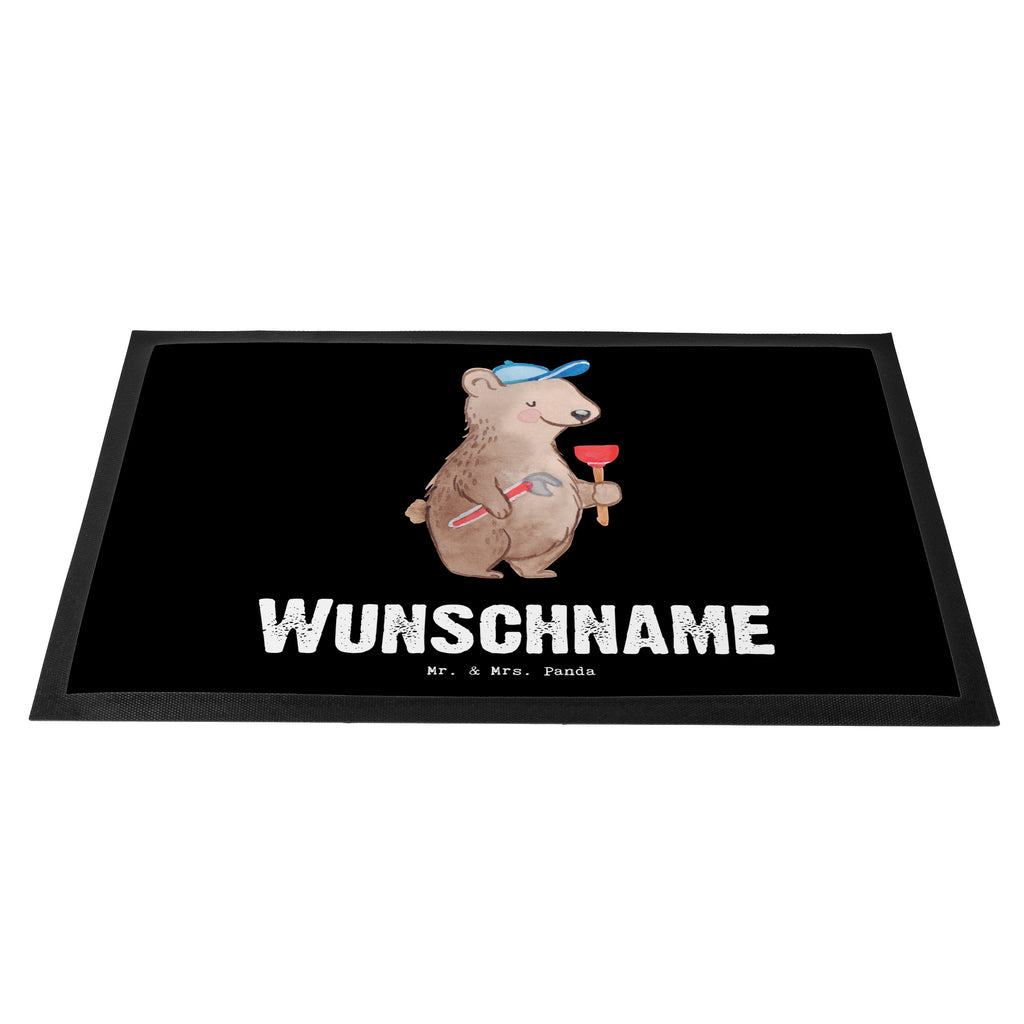 Personalisierte Fußmatte Klempner mit Herz Personalisierte Fußmatte, Fußmatte mit Namen, Personalisieruung, Personalisiert, Fußmatte bedrucken, Türvorleger mit Namen, Haustürmatte personalisiert, Namensfussmatte, Wunschnamen, Bedrucken, Türvorleger personalisiert, Beruf, Ausbildung, Jubiläum, Abschied, Rente, Kollege, Kollegin, Geschenk, Schenken, Arbeitskollege, Mitarbeiter, Firma, Danke, Dankeschön, Klempner, Handwerker, Installateur, Meister, Gesellenprüfung, Fachbetrieb, Bauklempner, Sanitärinstallationen