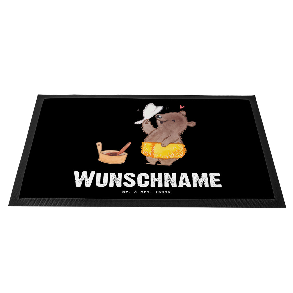 Personalisierte Fußmatte Saunameister mit Herz Personalisierte Fußmatte, Fußmatte mit Namen, Personalisieruung, Personalisiert, Fußmatte bedrucken, Türvorleger mit Namen, Haustürmatte personalisiert, Namensfussmatte, Wunschnamen, Bedrucken, Türvorleger personalisiert, Beruf, Ausbildung, Jubiläum, Abschied, Rente, Kollege, Kollegin, Geschenk, Schenken, Arbeitskollege, Mitarbeiter, Firma, Danke, Dankeschön