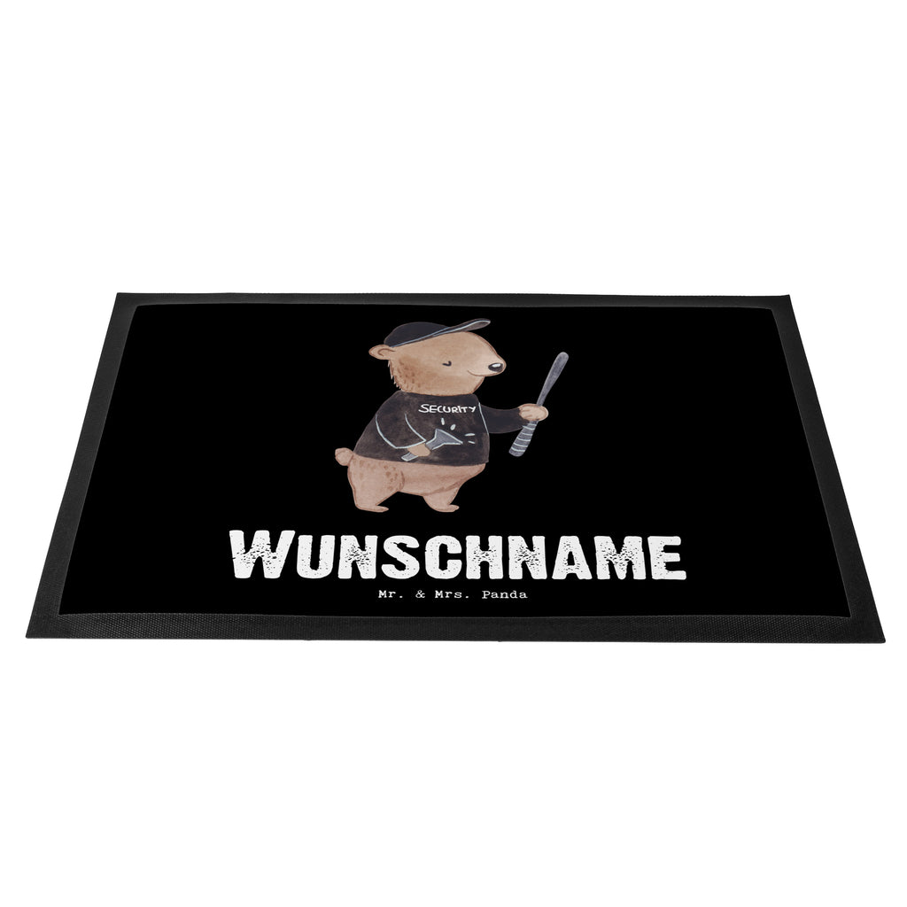 Personalisierte Fußmatte Security Mitarbeiter mit Herz Personalisierte Fußmatte, Fußmatte mit Namen, Personalisieruung, Personalisiert, Fußmatte bedrucken, Türvorleger mit Namen, Haustürmatte personalisiert, Namensfussmatte, Wunschnamen, Bedrucken, Türvorleger personalisiert, Beruf, Ausbildung, Jubiläum, Abschied, Rente, Kollege, Kollegin, Geschenk, Schenken, Arbeitskollege, Mitarbeiter, Firma, Danke, Dankeschön