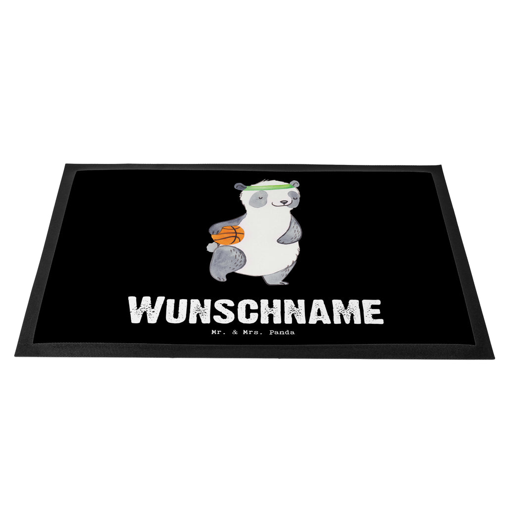 Personalisierte Fußmatte Panda Basketball Tage Personalisierte Fußmatte, Fußmatte mit Namen, Personalisieruung, Personalisiert, Fußmatte bedrucken, Türvorleger mit Namen, Haustürmatte personalisiert, Namensfussmatte, Wunschnamen, Bedrucken, Türvorleger personalisiert, Geschenk, Sport, Sportart, Hobby, Schenken, Danke, Dankeschön, Auszeichnung, Gewinn, Sportler, Basketball, Basketball Verein, Basketball Verband, Basketballplatz