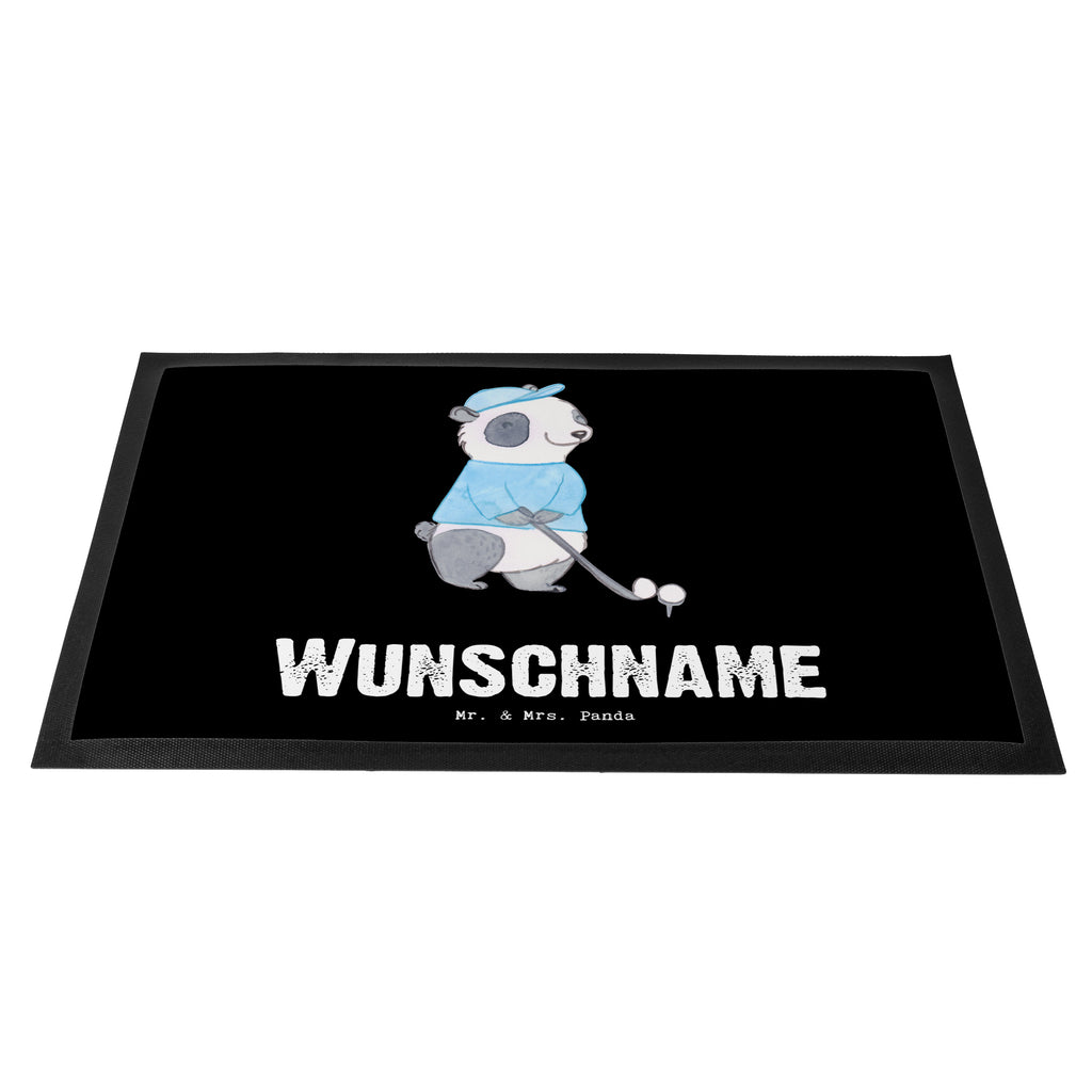 Personalisierte Fußmatte Panda Golfen Tage Personalisierte Fußmatte, Fußmatte mit Namen, Personalisieruung, Personalisiert, Fußmatte bedrucken, Türvorleger mit Namen, Haustürmatte personalisiert, Namensfussmatte, Wunschnamen, Bedrucken, Türvorleger personalisiert, Geschenk, Sport, Sportart, Hobby, Schenken, Danke, Dankeschön, Auszeichnung, Gewinn, Sportler, Golfen, Golf spielen, Golfplatz, Golfturnier, Golf Verein