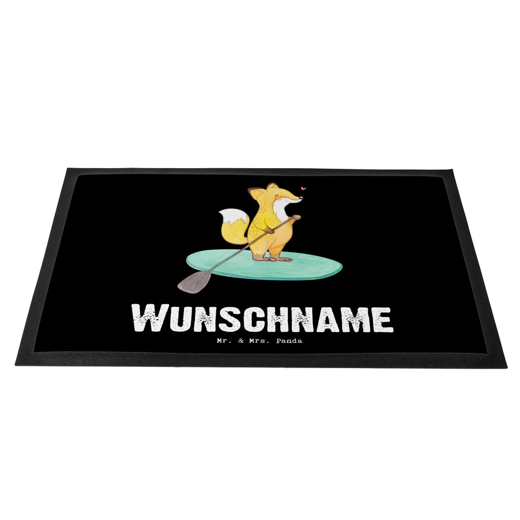 Personalisierte Fußmatte Fuchs Stand Up Paddling Tage Personalisierte Fußmatte, Fußmatte mit Namen, Personalisieruung, Personalisiert, Fußmatte bedrucken, Türvorleger mit Namen, Haustürmatte personalisiert, Namensfussmatte, Wunschnamen, Bedrucken, Türvorleger personalisiert, Geschenk, Sport, Sportart, Hobby, Schenken, Danke, Dankeschön, Auszeichnung, Gewinn, Sportler, Stand Up Paddling, Paddle Boarding, SUB, subben, Stand up paddle