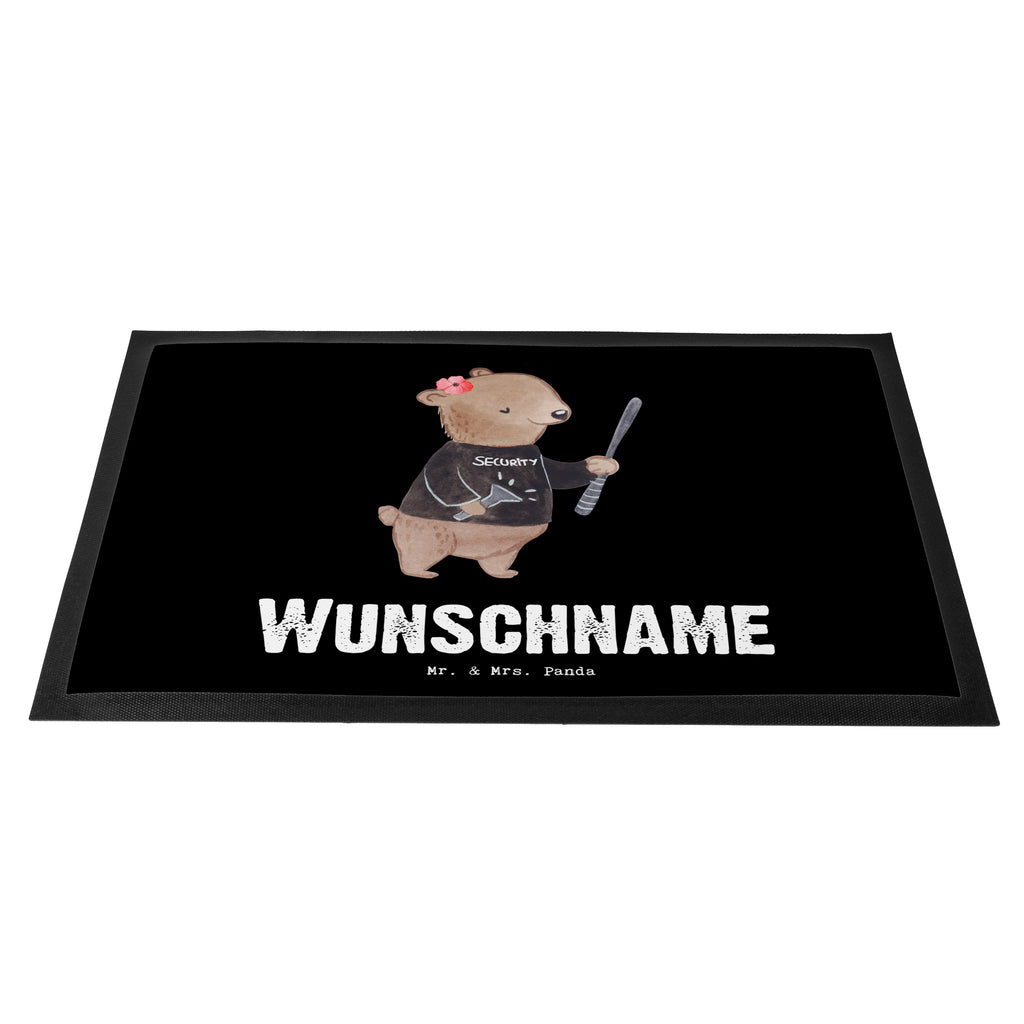 Personalisierte Fußmatte Security Mitarbeiterin mit Herz Personalisierte Fußmatte, Fußmatte mit Namen, Personalisieruung, Personalisiert, Fußmatte bedrucken, Türvorleger mit Namen, Haustürmatte personalisiert, Namensfussmatte, Wunschnamen, Bedrucken, Türvorleger personalisiert, Beruf, Ausbildung, Jubiläum, Abschied, Rente, Kollege, Kollegin, Geschenk, Schenken, Arbeitskollege, Mitarbeiter, Firma, Danke, Dankeschön
