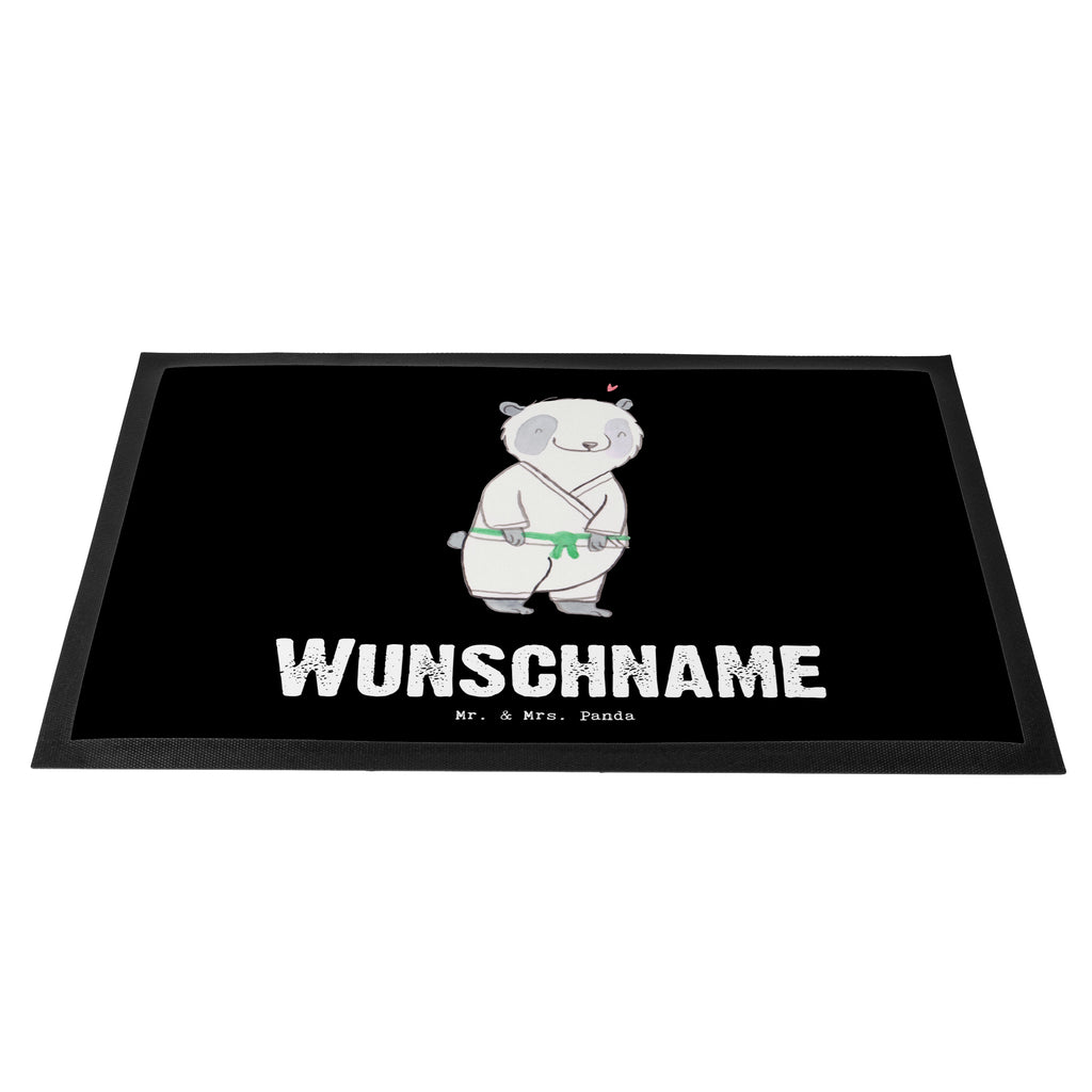 Personalisierte Fußmatte Panda Jiu Jitsu Tage Personalisierte Fußmatte, Fußmatte mit Namen, Personalisieruung, Personalisiert, Fußmatte bedrucken, Türvorleger mit Namen, Haustürmatte personalisiert, Namensfussmatte, Wunschnamen, Bedrucken, Türvorleger personalisiert, Geschenk, Sport, Sportart, Hobby, Schenken, Danke, Dankeschön, Auszeichnung, Gewinn, Sportler, Jiu Jitsu, japanische Kampfkunst, Selbstverteidigung