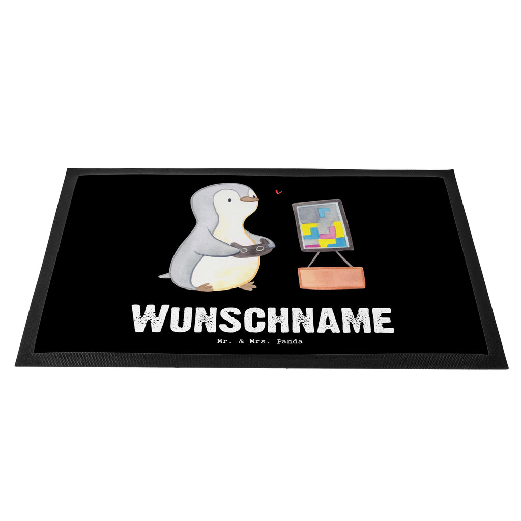 Personalisierte Fußmatte Pinguin Zocken Tage Personalisierte Fußmatte, Fußmatte mit Namen, Personalisieruung, Personalisiert, Fußmatte bedrucken, Türvorleger mit Namen, Haustürmatte personalisiert, Namensfussmatte, Wunschnamen, Bedrucken, Türvorleger personalisiert, Geschenk, Sport, Sportart, Hobby, Schenken, Danke, Dankeschön, Auszeichnung, Gewinn, Sportler, Zocken, Gaming, Videospiele, Videogames