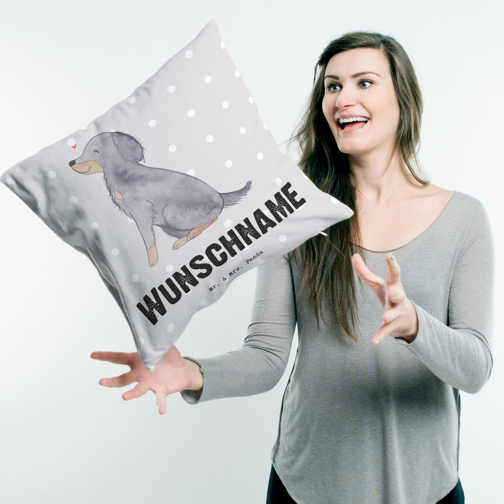 Personalisiertes Kissen Gordon Setter Moment Kissen, personalisiert, Name, Wunschname, bedrucken, Kopfkissen, Hund, Hunderasse, Rassehund, Hundebesitzer, Geschenk, Tierfreund, Schenken, Welpe, Gordon Shetter, Jagdhund