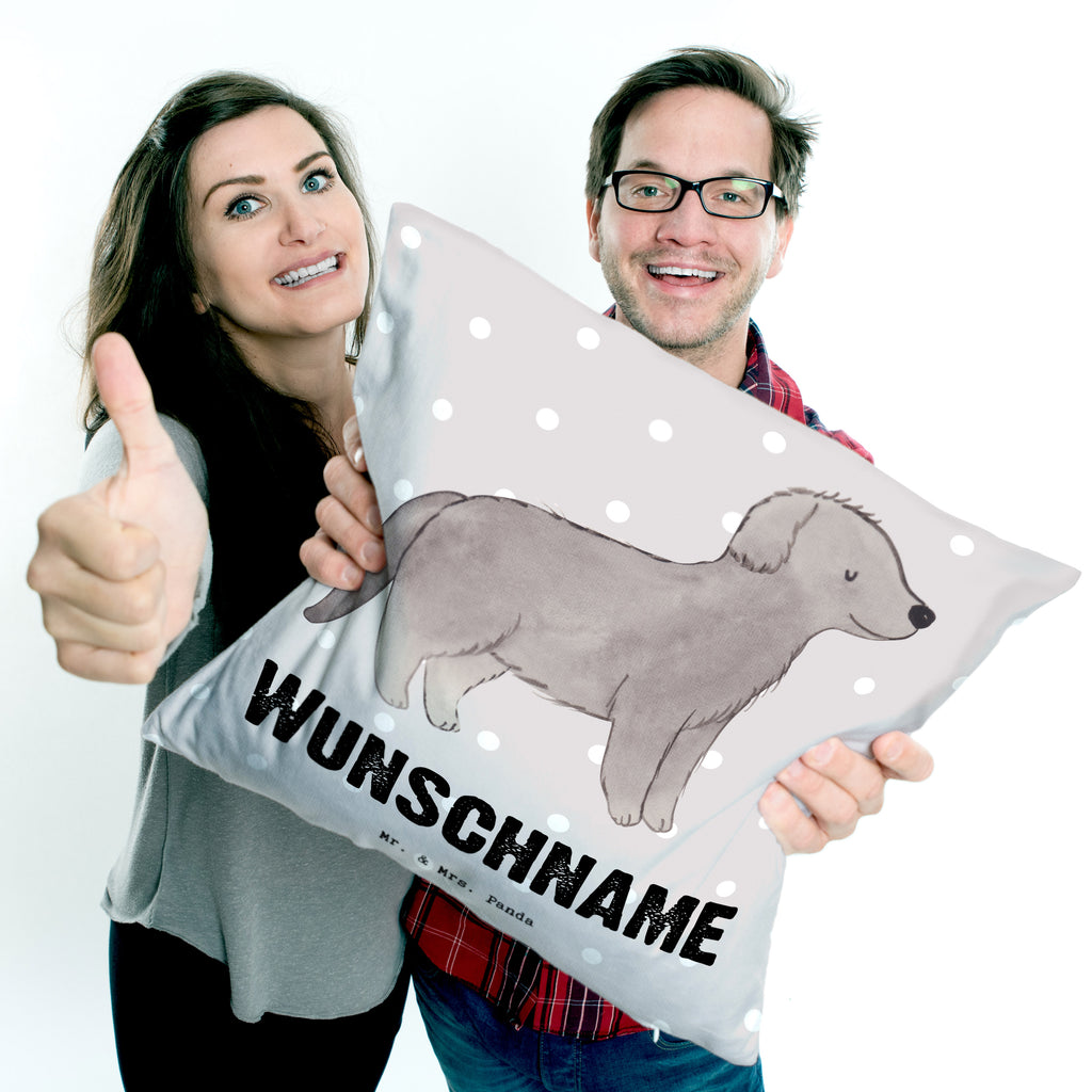 Personalisiertes Kissen Neufundländer Lebensretter Kissen, personalisiert, Name, Wunschname, bedrucken, Kopfkissen, Hund, Hunderasse, Rassehund, Hundebesitzer, Geschenk, Tierfreund, Schenken, Welpe, Neufundländer, Newfoundland