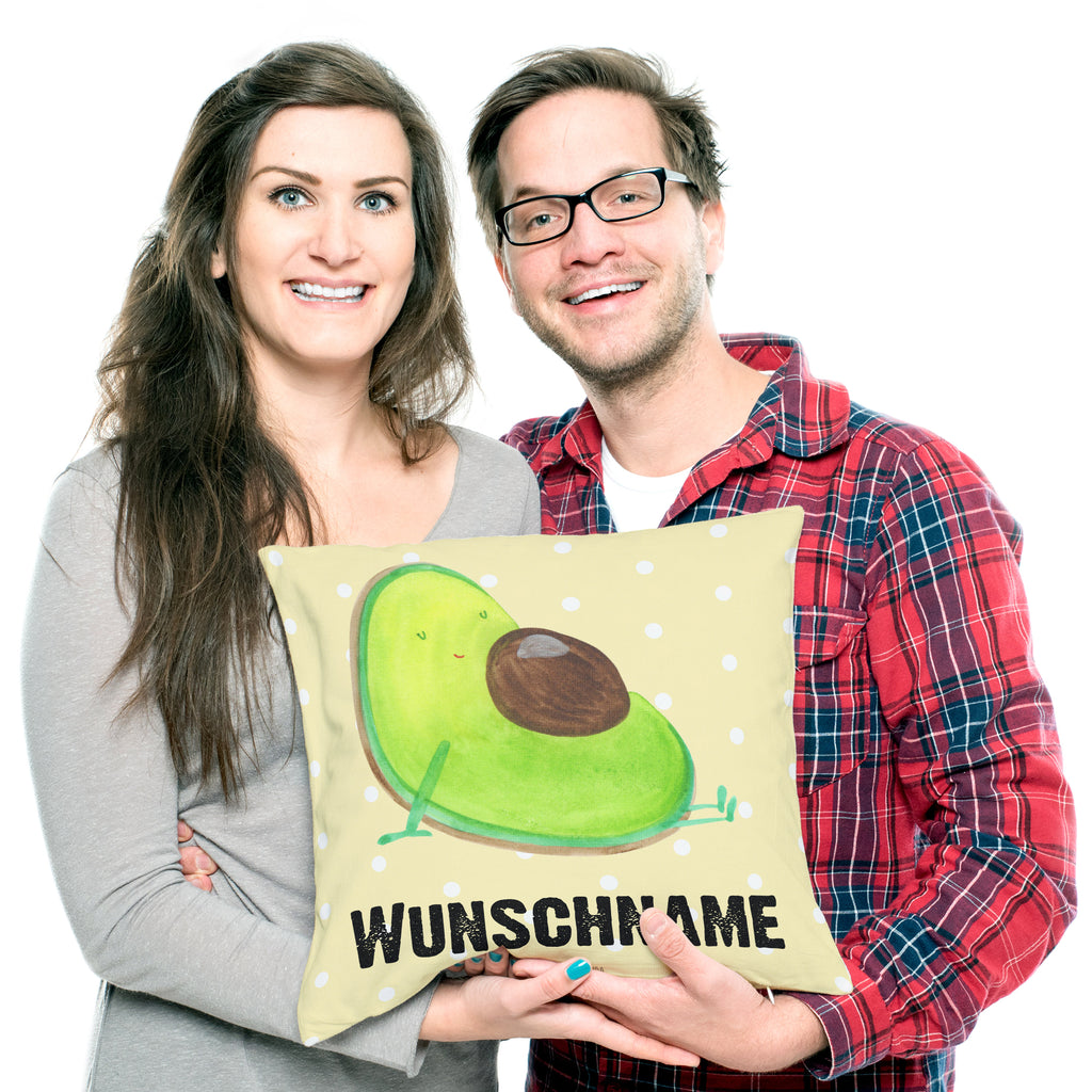 Personalisiertes Kissen Avocado schwanger Kissen, personalisiert, Name, Wunschname, bedrucken, Kopfkissen, Avocado, Veggie, Vegan, Gesund, schwanger, Schwangerschaft, Babyparty, Babyshower
