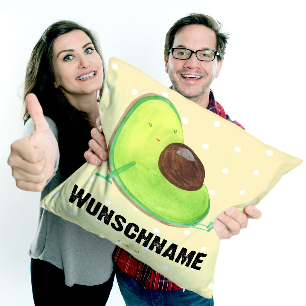 Personalisiertes Kissen Avocado schwanger Kissen, personalisiert, Name, Wunschname, bedrucken, Kopfkissen, Avocado, Veggie, Vegan, Gesund, schwanger, Schwangerschaft, Babyparty, Babyshower