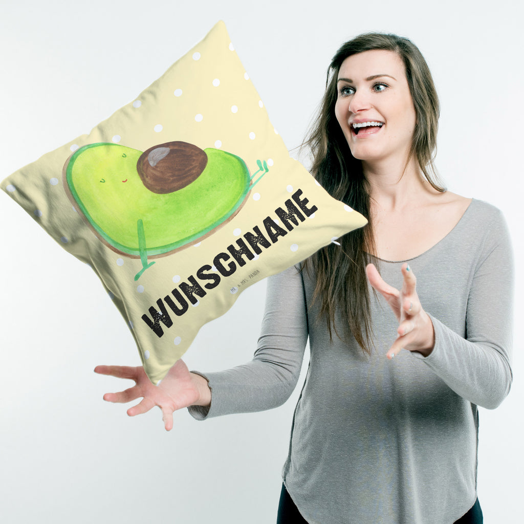 Personalisiertes Kissen Avocado schwanger Kissen, personalisiert, Name, Wunschname, bedrucken, Kopfkissen, Avocado, Veggie, Vegan, Gesund, schwanger, Schwangerschaft, Babyparty, Babyshower
