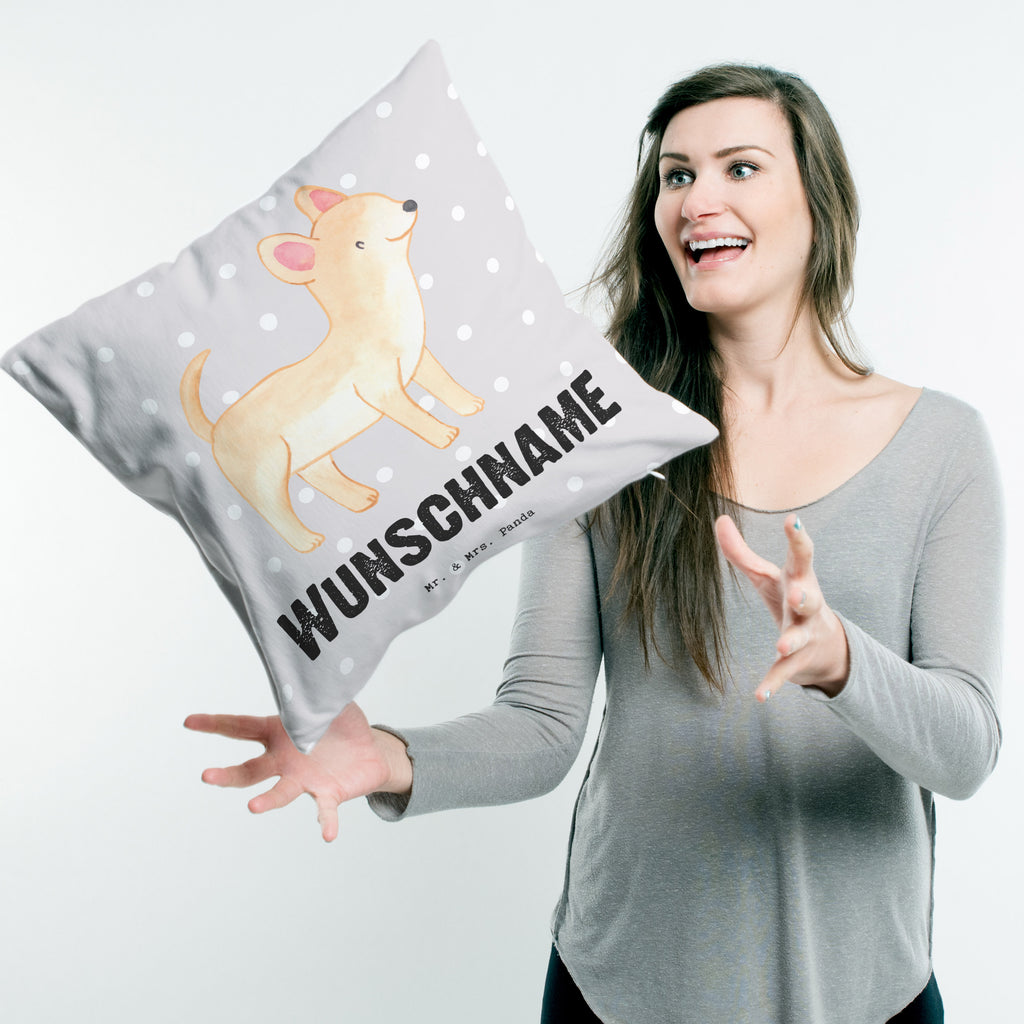 Personalisiertes Kissen Chihuahua Lebensretter Kissen, personalisiert, Name, Wunschname, bedrucken, Kopfkissen, Hund, Hunderasse, Rassehund, Hundebesitzer, Geschenk, Tierfreund, Schenken, Welpe, Chihuahua