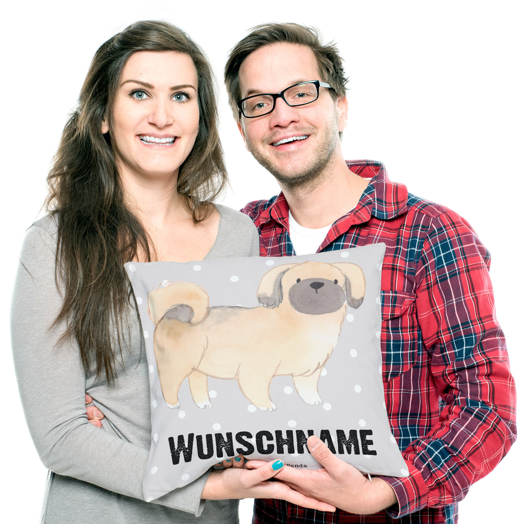 Personalisiertes Kissen Pekingese Lebensretter Kissen, personalisiert, Name, Wunschname, bedrucken, Kopfkissen, Hund, Hunderasse, Rassehund, Hundebesitzer, Geschenk, Tierfreund, Schenken, Welpe, Pekingese, Pekinese, Peking-Palasthund
