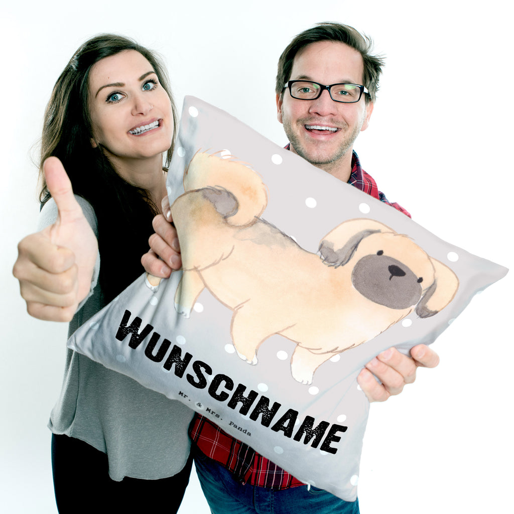 Personalisiertes Kissen Pekingese Lebensretter Kissen, personalisiert, Name, Wunschname, bedrucken, Kopfkissen, Hund, Hunderasse, Rassehund, Hundebesitzer, Geschenk, Tierfreund, Schenken, Welpe, Pekingese, Pekinese, Peking-Palasthund