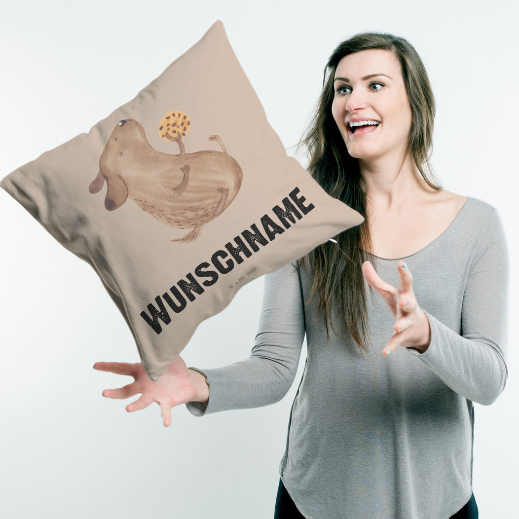 Personalisiertes Kissen Hund Keks Kissen, personalisiert, Name, Wunschname, bedrucken, Kopfkissen, Hund, Hundemotiv, Haustier, Hunderasse, Tierliebhaber, Hundebesitzer, Sprüche, Hundekekse, Leckerli, Hundeleckerli, Hundesnacks