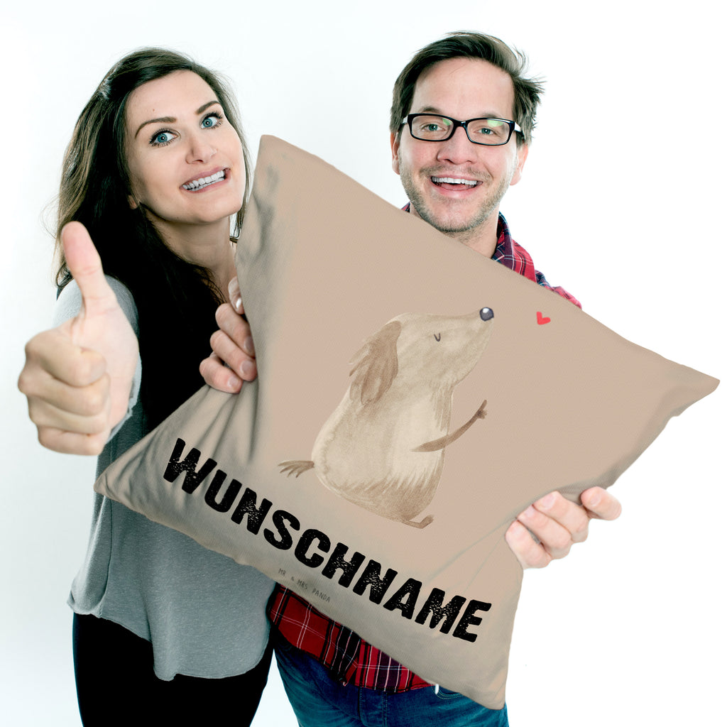 Personalisiertes Kissen Hund Liebe Kissen, personalisiert, Name, Wunschname, bedrucken, Kopfkissen, Hund, Hundemotiv, Haustier, Hunderasse, Tierliebhaber, Hundebesitzer, Sprüche, Liebe, Hundeglück, Hundeliebe, Hunde, Frauchen