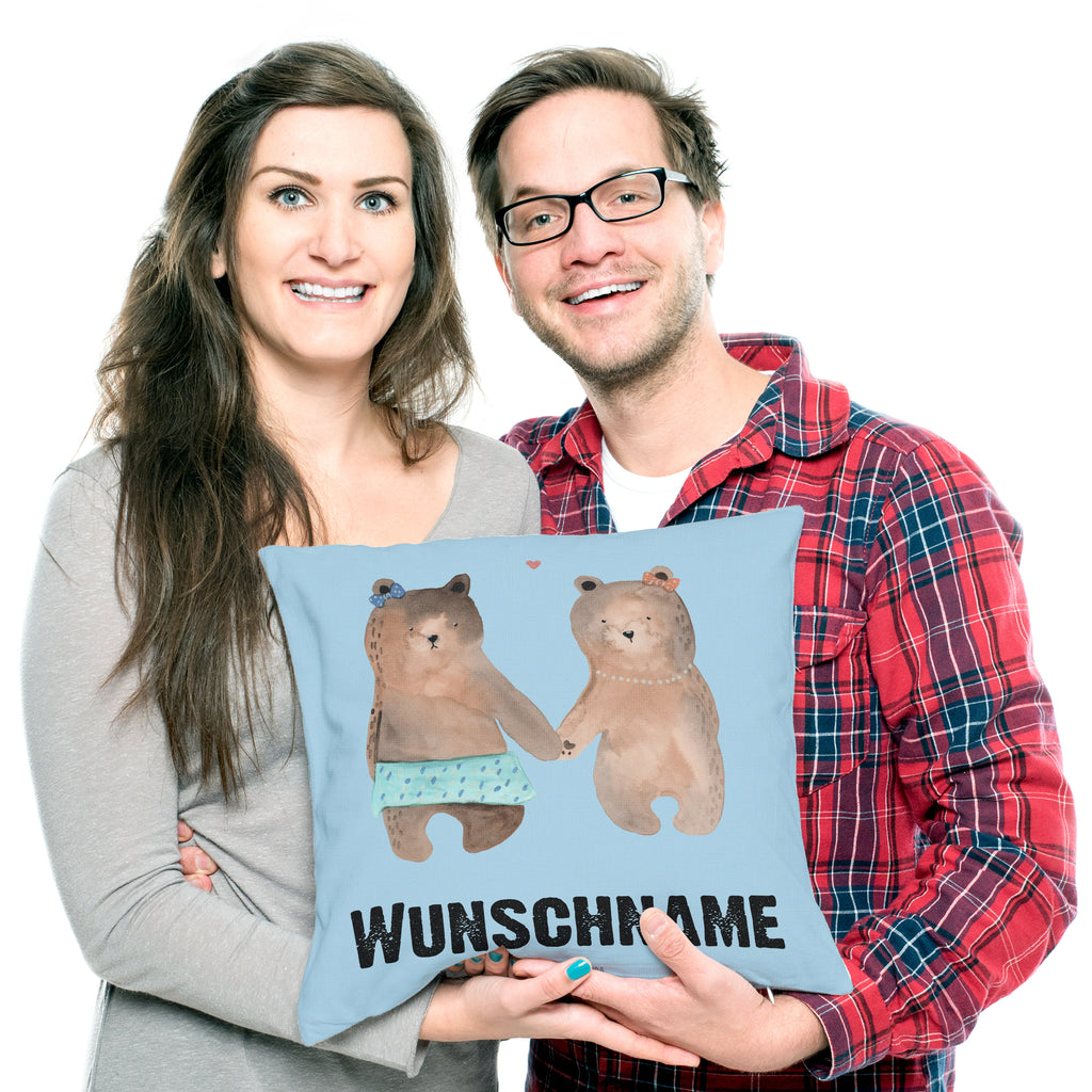 Personalisiertes Kissen Bär Freundin Kissen, personalisiert, Name, Wunschname, bedrucken, Kopfkissen, Bär, Teddy, Teddybär, Bär Freundin Beste Freund Liebe Liebesbeweis Verliebt Kumpel Kumpeliene