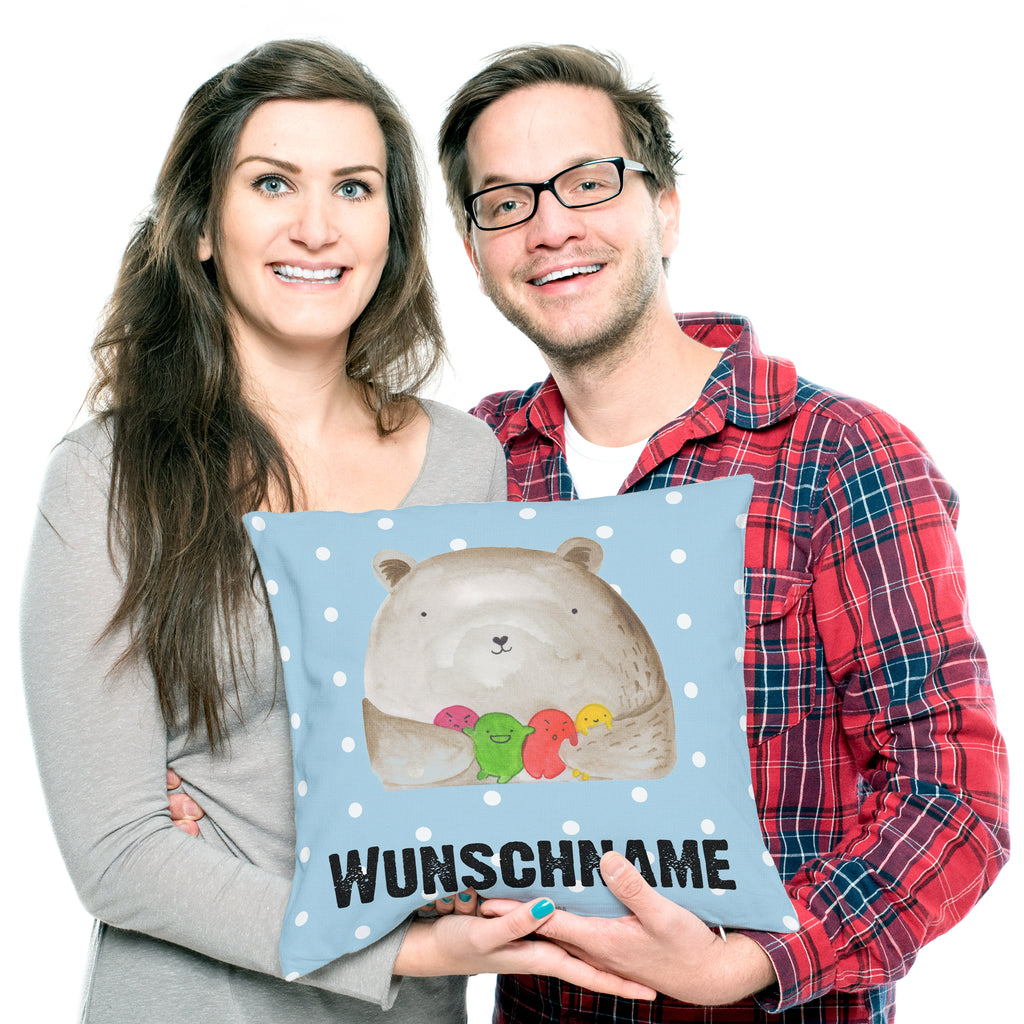 Personalisiertes Kissen Bär Gefühl Kissen, personalisiert, Name, Wunschname, bedrucken, Kopfkissen, Bär, Teddy, Teddybär, Wahnsinn, Verrückt, Durchgedreht