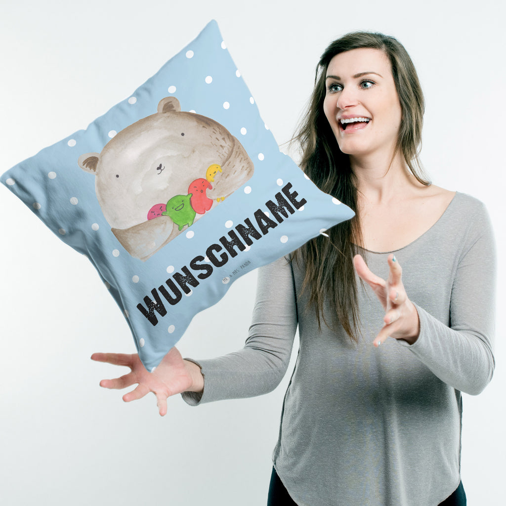 Personalisiertes Kissen Bär Gefühl Kissen, personalisiert, Name, Wunschname, bedrucken, Kopfkissen, Bär, Teddy, Teddybär, Wahnsinn, Verrückt, Durchgedreht