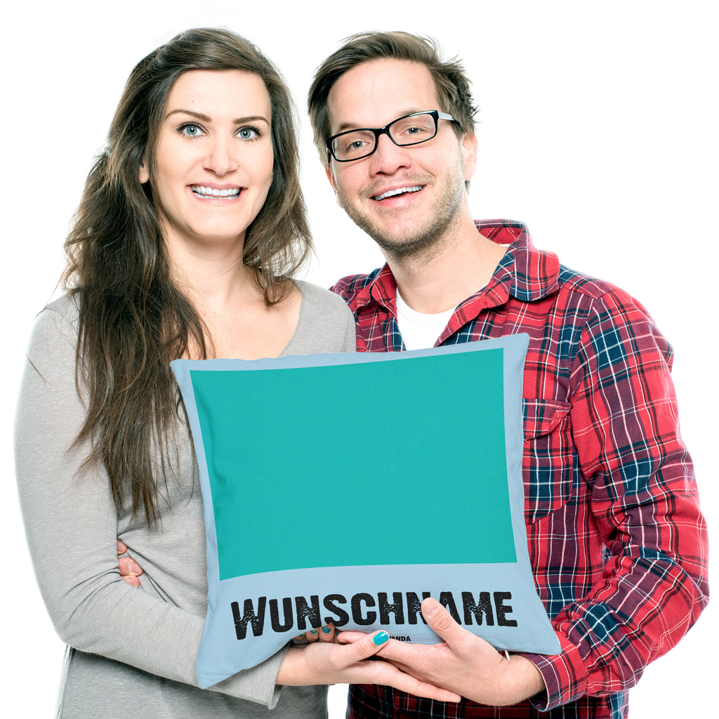 Personalisiertes Kissen Kommunion-Bär Kissen, personalisiert, Name, Wunschname, bedrucken, Kopfkissen, Bär, Teddy, Teddybär, Kommunion, Gottes Segen, Taufkerze, katholisch