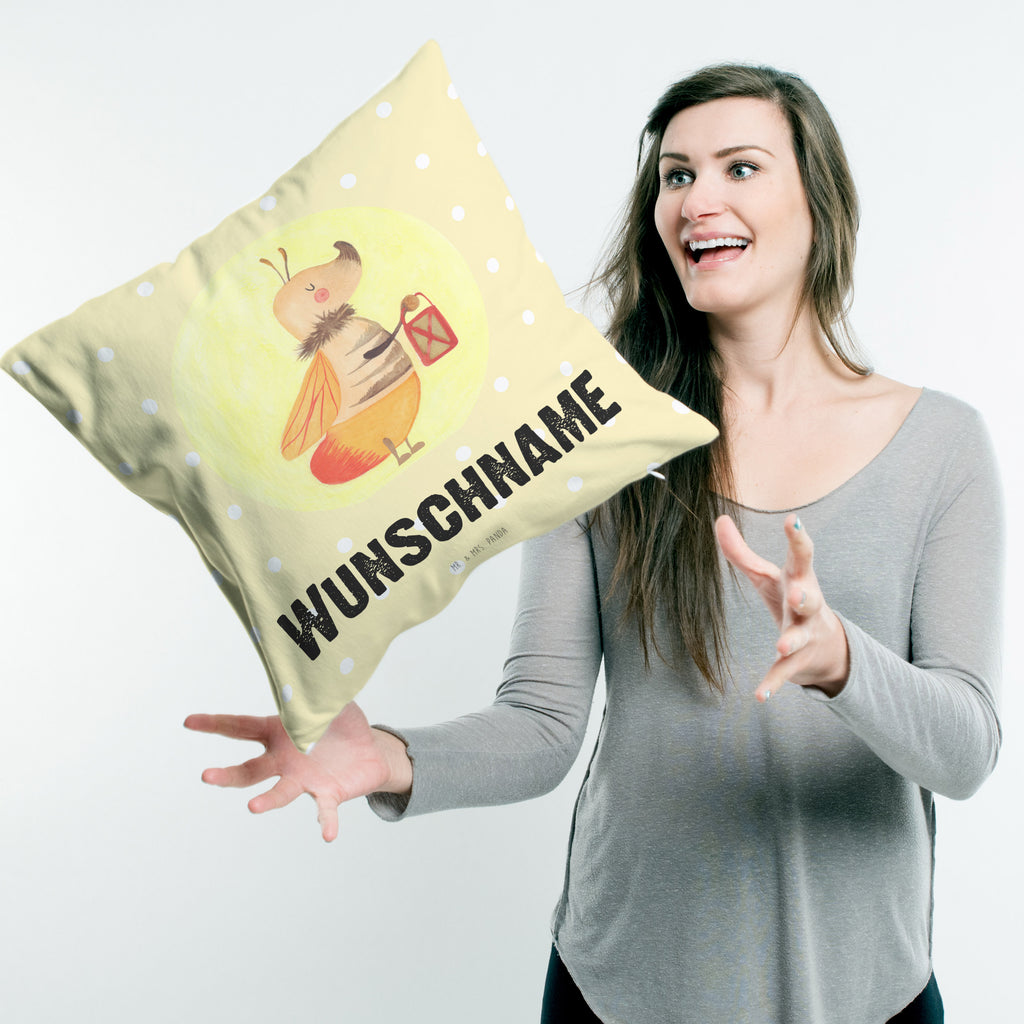 Personalisiertes Kissen Glühwürmchen Kissen, personalisiert, Name, Wunschname, bedrucken, Kopfkissen, Tiermotive, Gute Laune, lustige Sprüche, Tiere, Glühwürmchen, Glühwurm, Falter, Liebe, Leuchten, magisch, Liebesbeweis, Lieblingsmensch, Verlobung, Heiratsantrag, Jahrestag, Liebesspruch