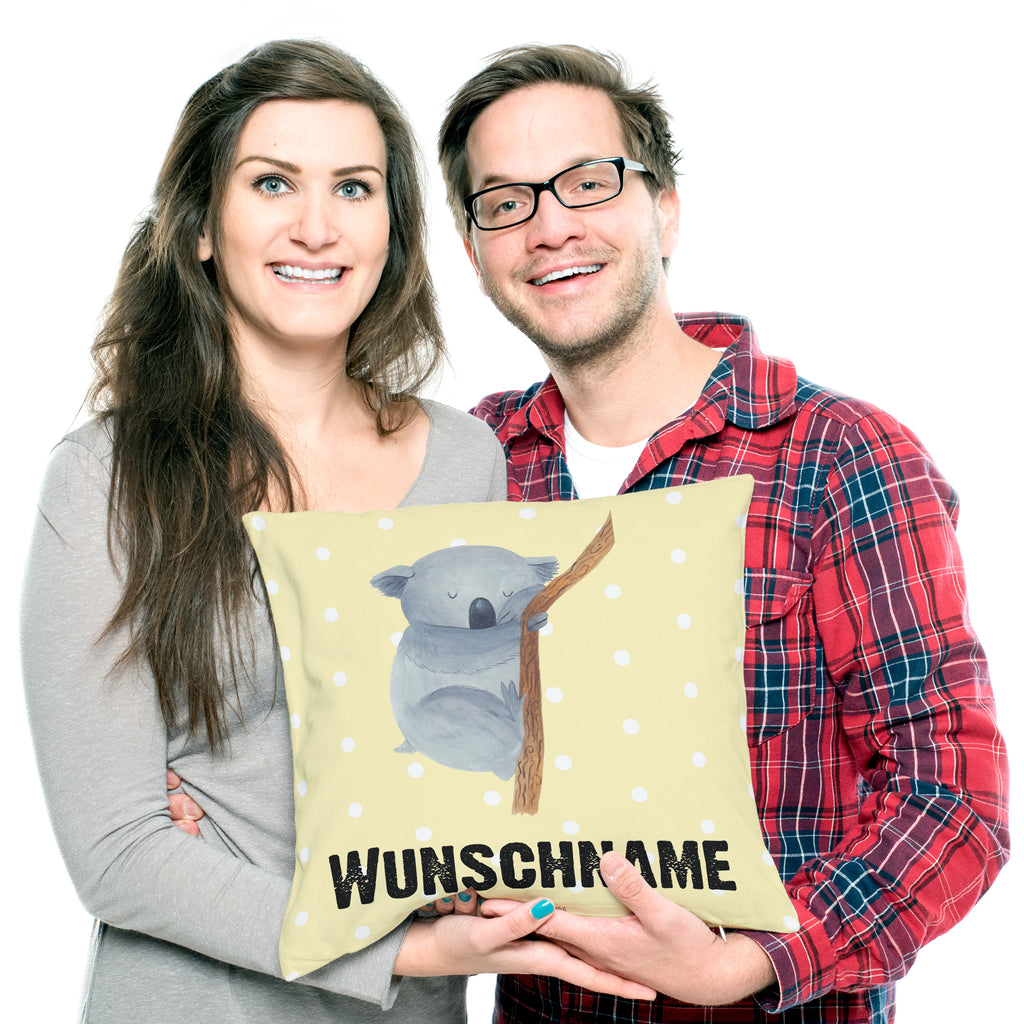 Personalisiertes Kissen Koalabär Kissen, personalisiert, Name, Wunschname, bedrucken, Kopfkissen, Tiermotive, Gute Laune, lustige Sprüche, Tiere, Koala, träumen, Traum, schlafen, Schlafzimmer, Traumland, Bär, Koalabär