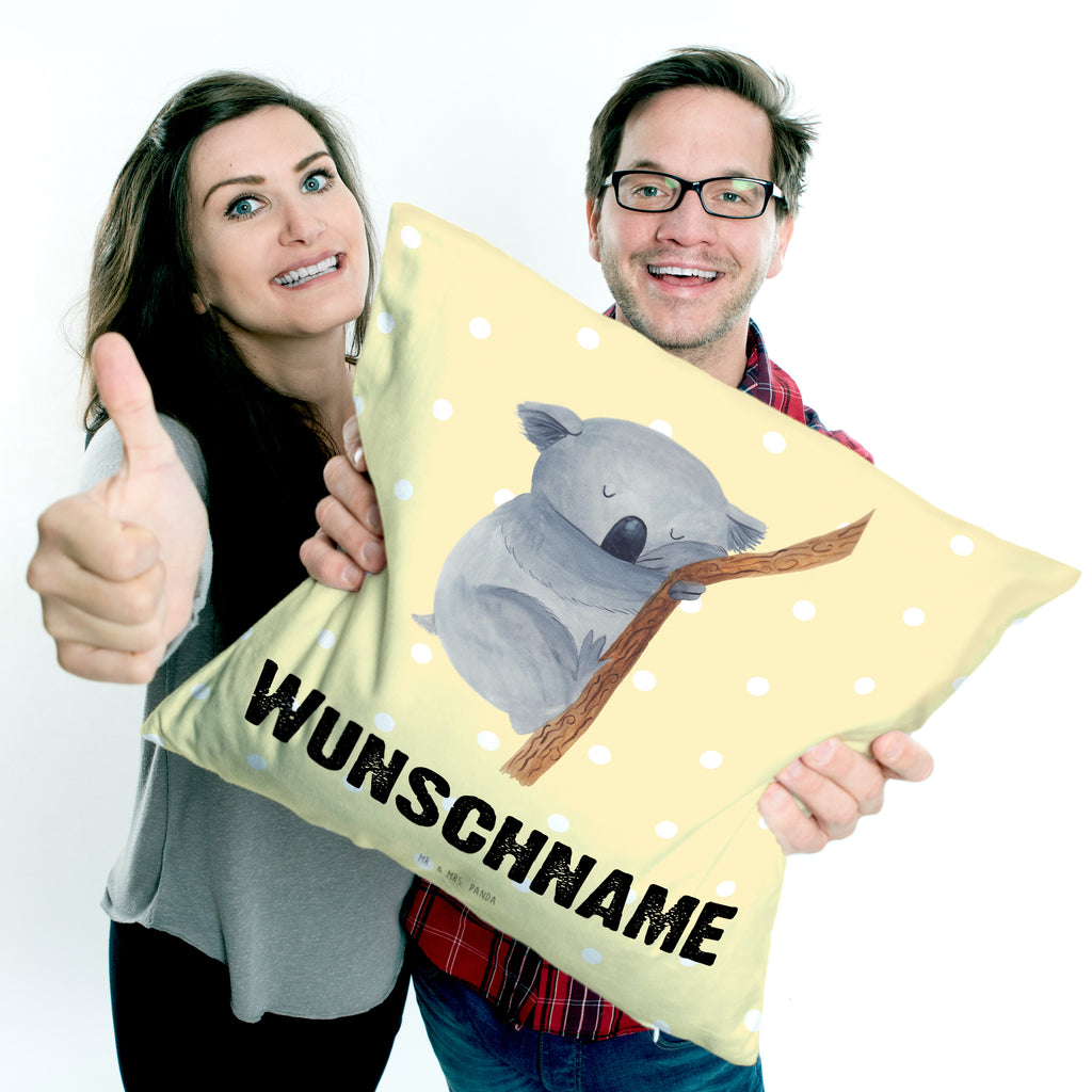 Personalisiertes Kissen Koalabär Kissen, personalisiert, Name, Wunschname, bedrucken, Kopfkissen, Tiermotive, Gute Laune, lustige Sprüche, Tiere, Koala, träumen, Traum, schlafen, Schlafzimmer, Traumland, Bär, Koalabär